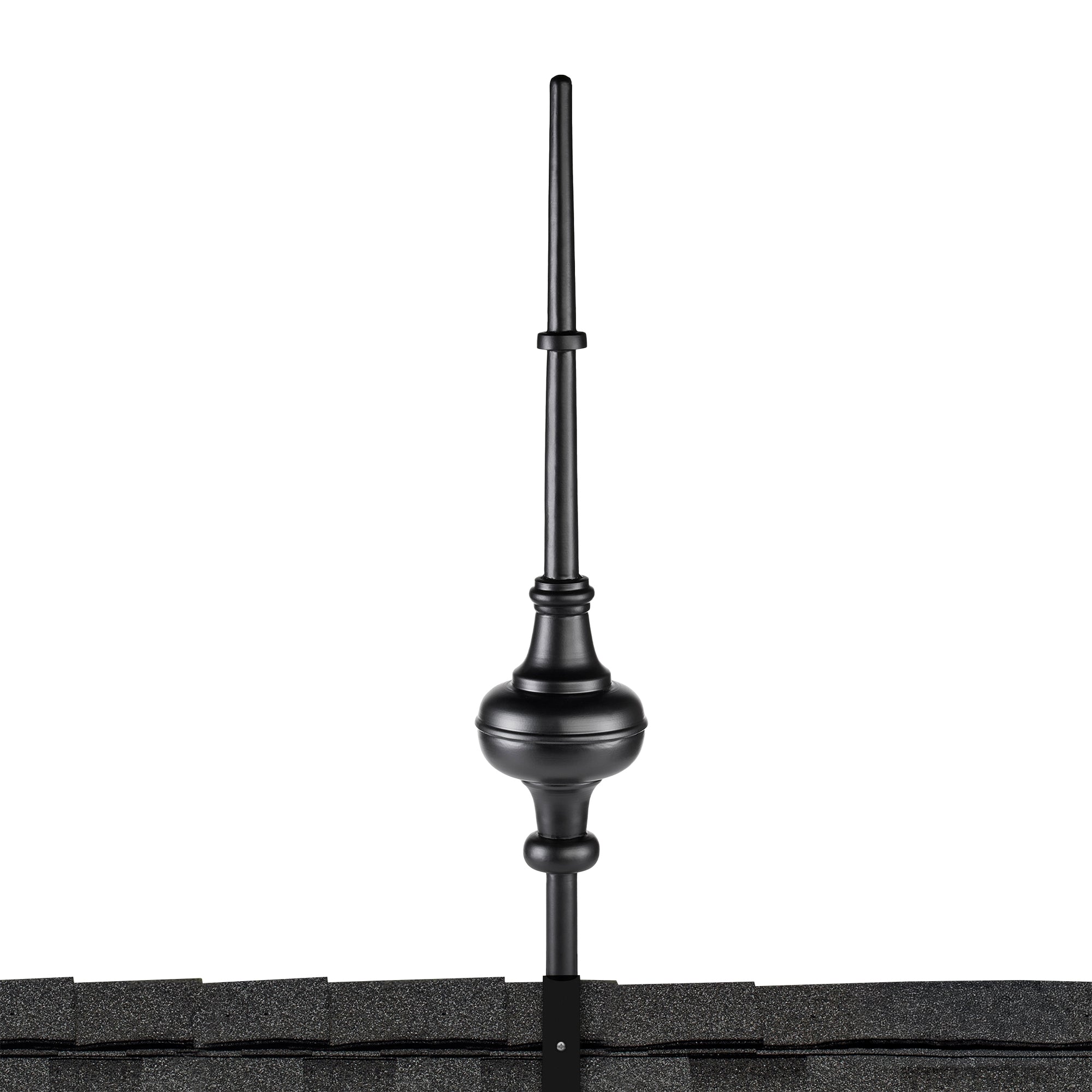28" Morgana Black Aluminum Finial