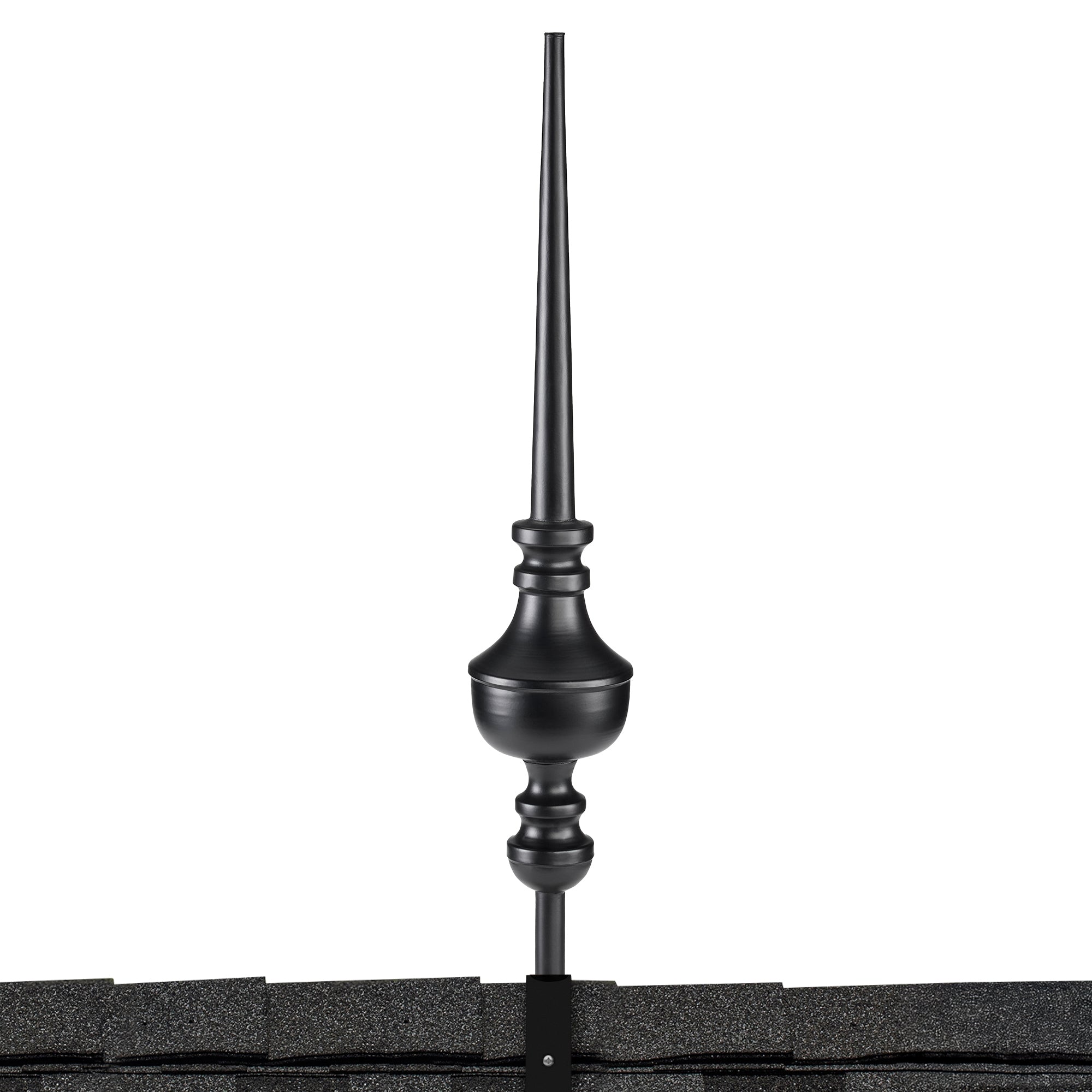 27" Victoria Black Aluminum Finial
