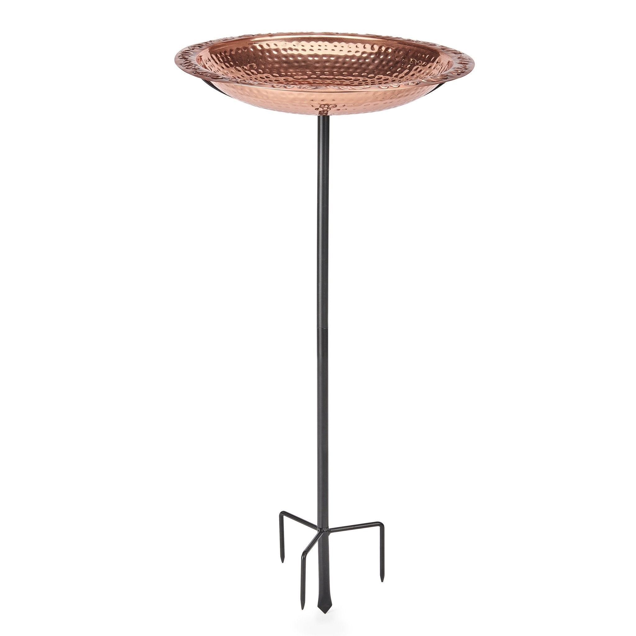 18“� Copper Birdbath with Garden Pole - Good Directions