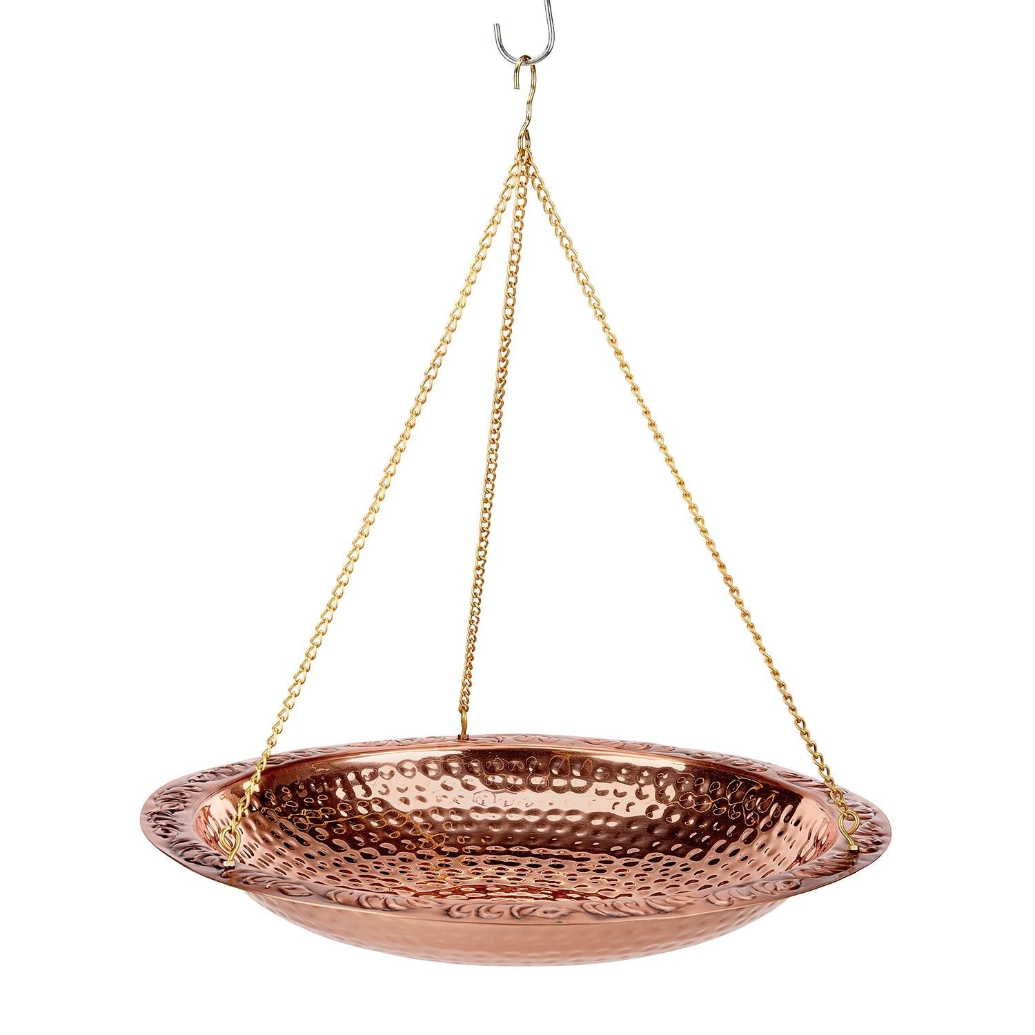 18" Hanging Pure Copper Bird Bath - Good Directions