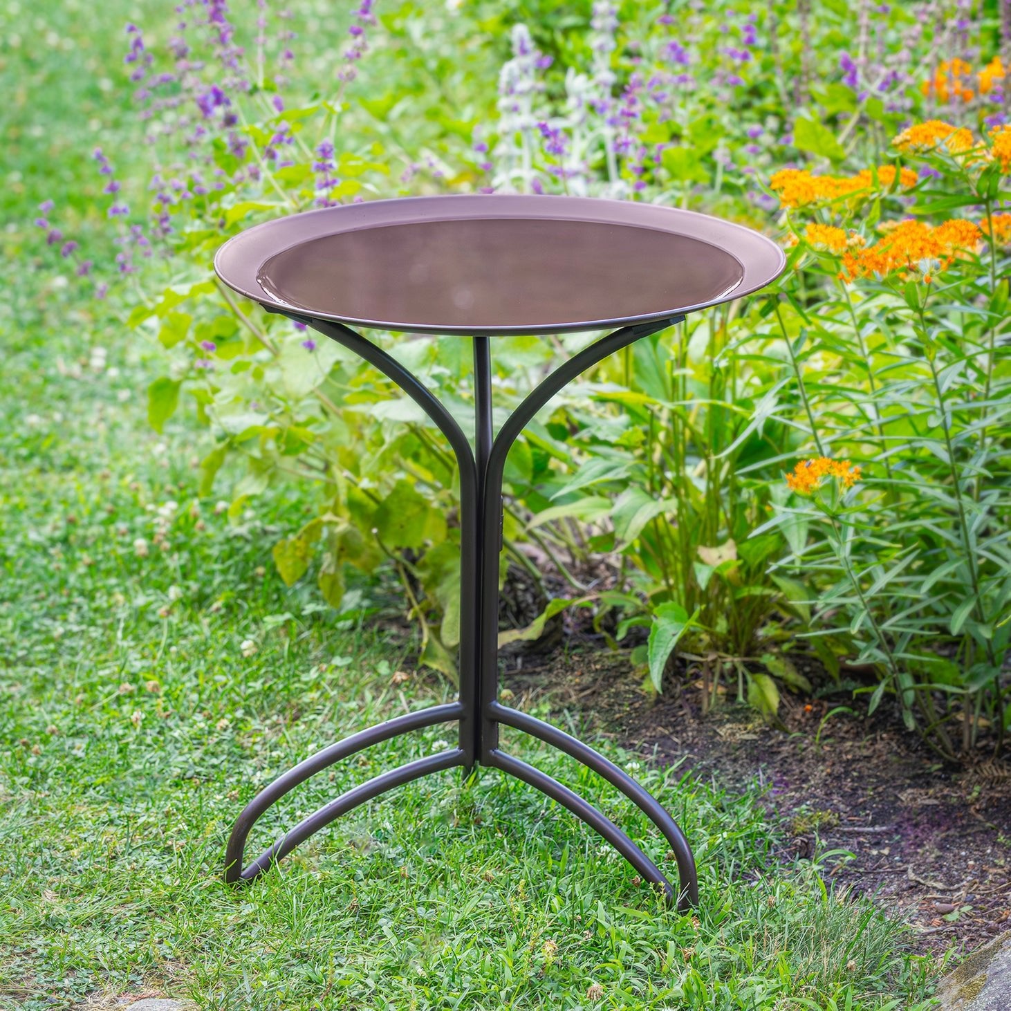 20“� Rust Bird Bath with Stand - Good Directions