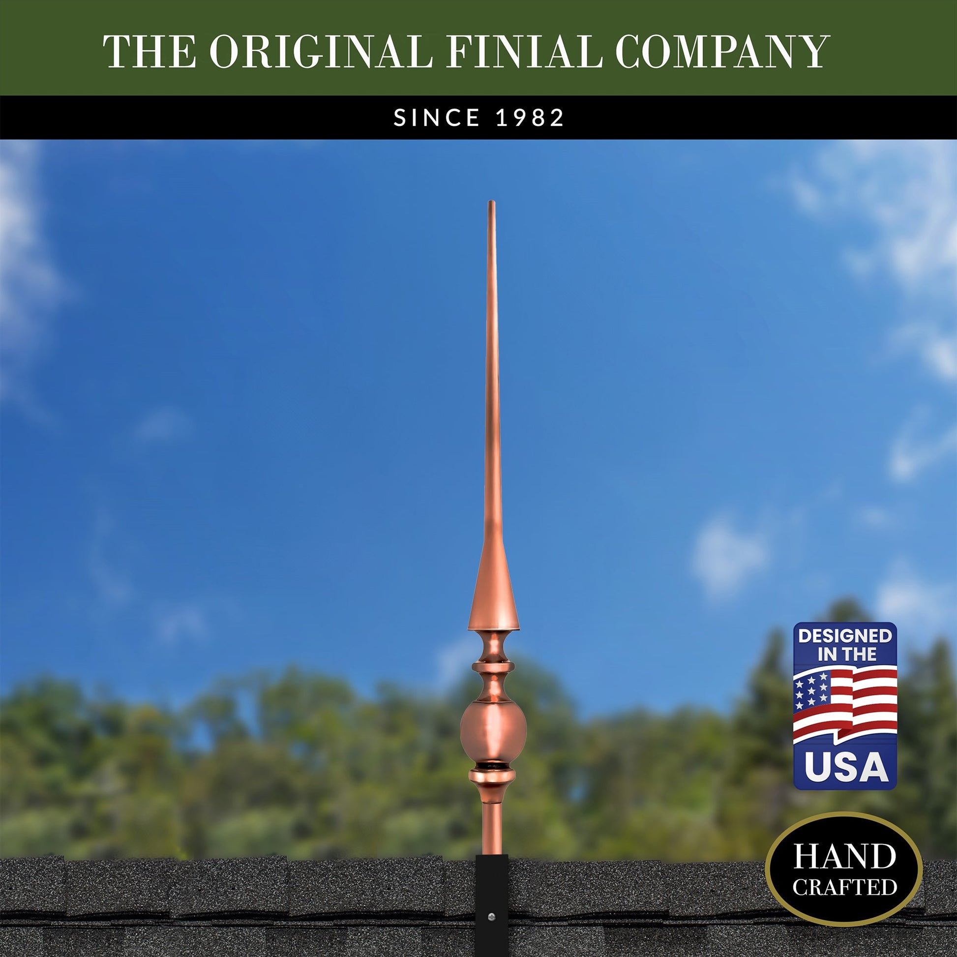 28" Aragon Rooftop Finial - Good Directions