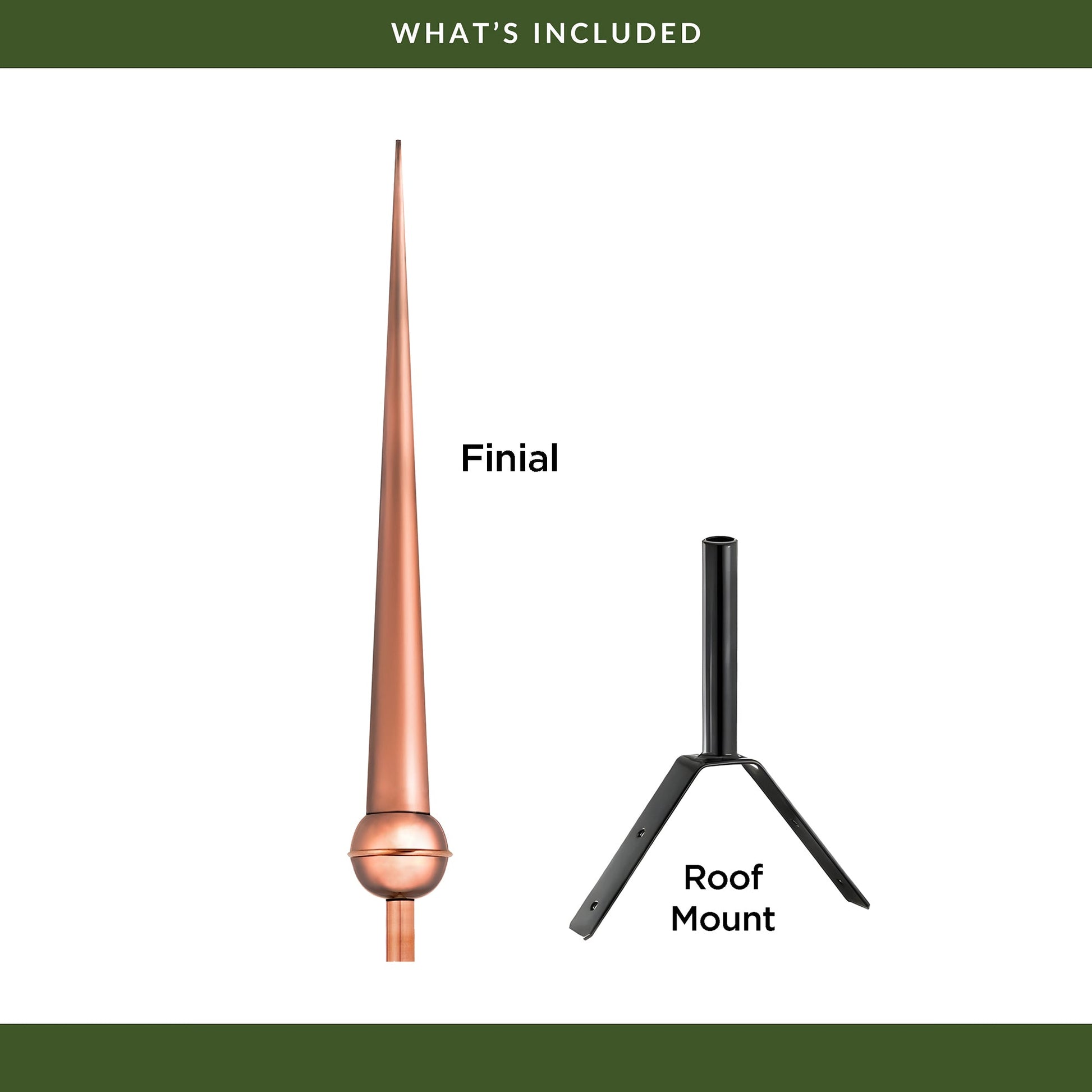 28" Gawain Rooftop Finial - Good Directions