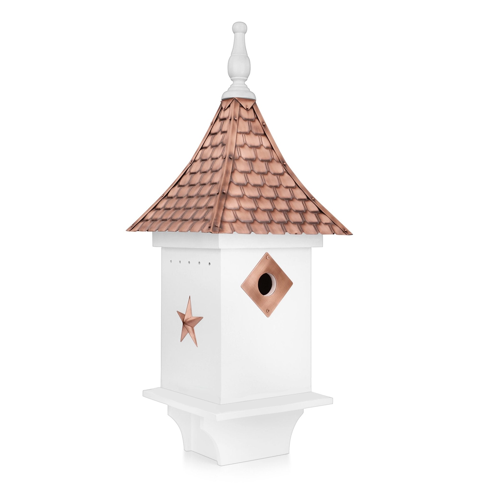 Villa Bird House “ White with Roof - Good Directions