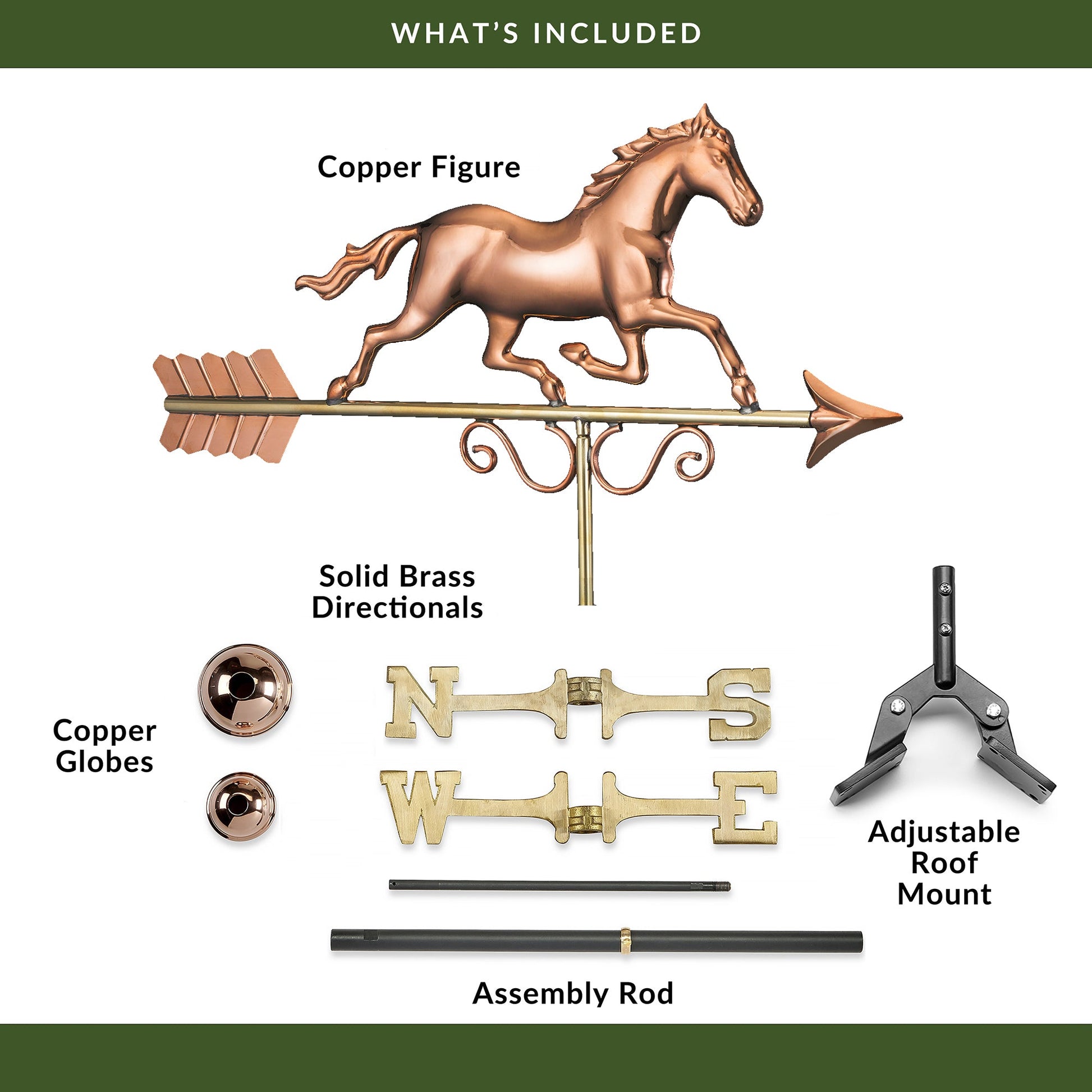 Galloping Horse Weathervane - Good Directions
