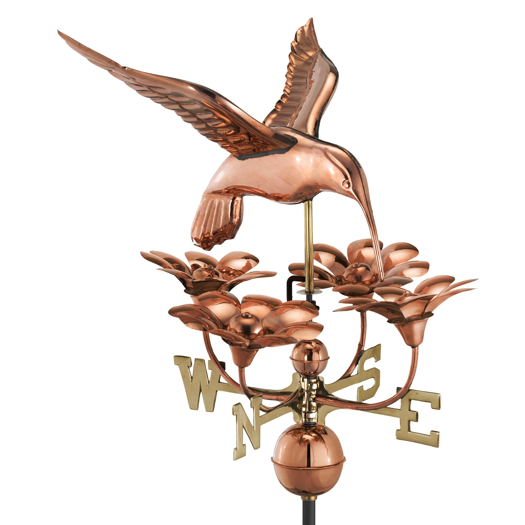 Hummingbird with Flowers Weathervane - Good Directions