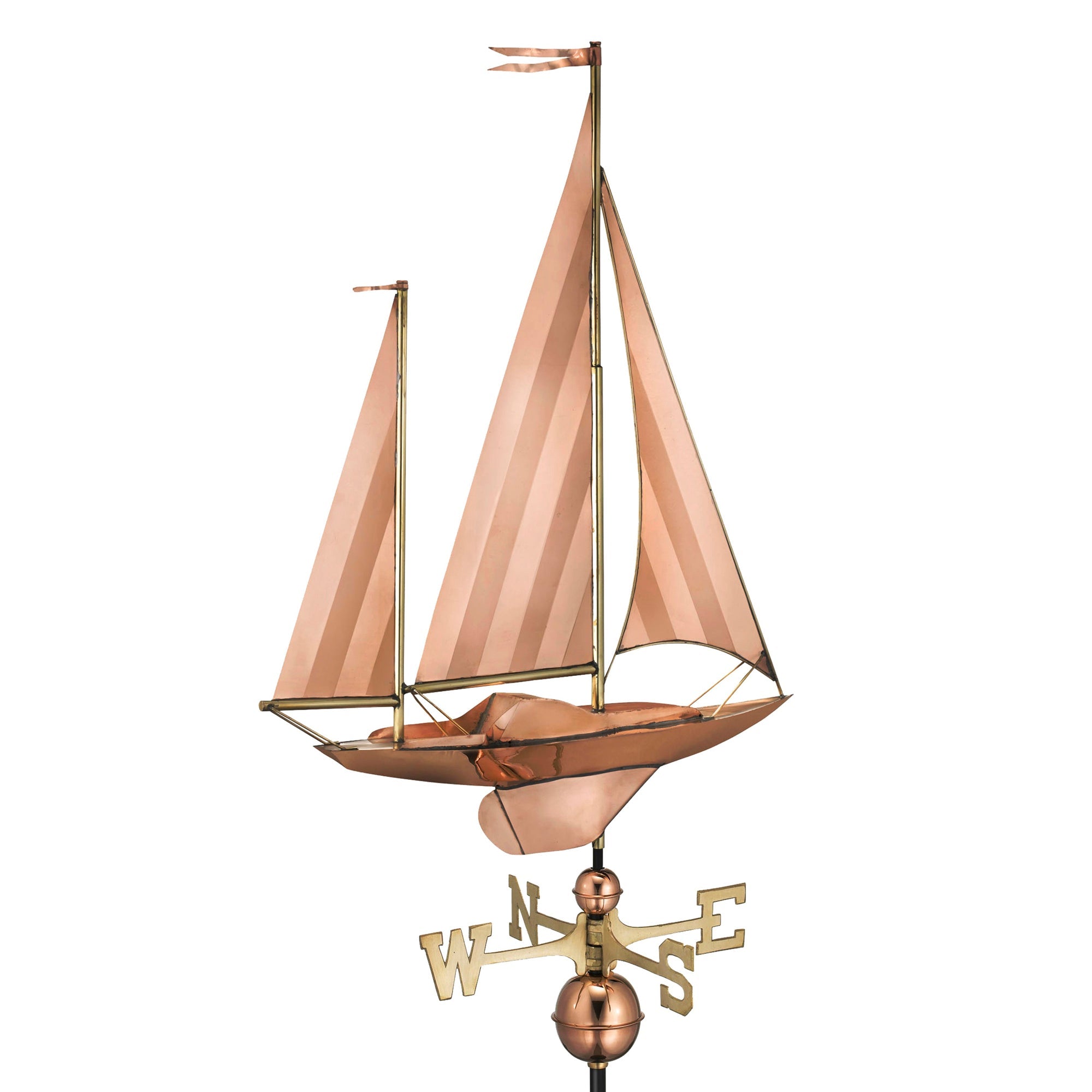 Large Sailboat Weathervane - Good Directions