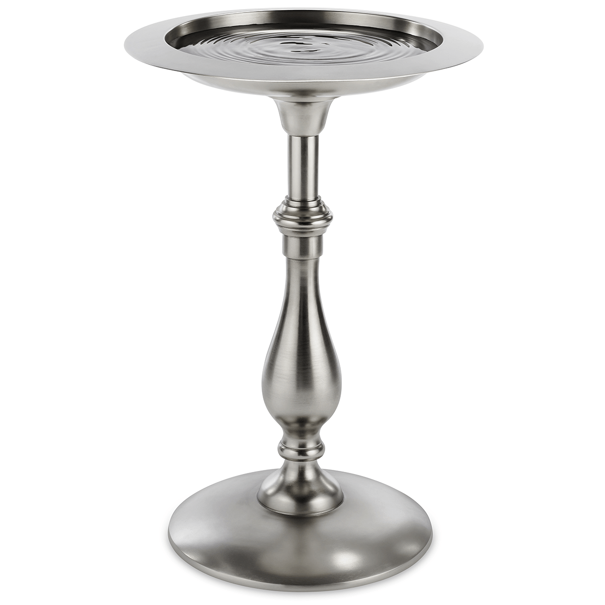 Classic Pewter Bird Bath Pedestal - Good Directions
