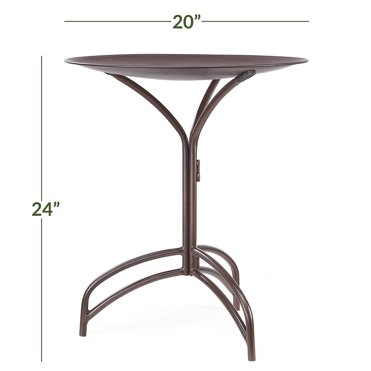 20“� Rust Bird Bath with Stand - Good Directions