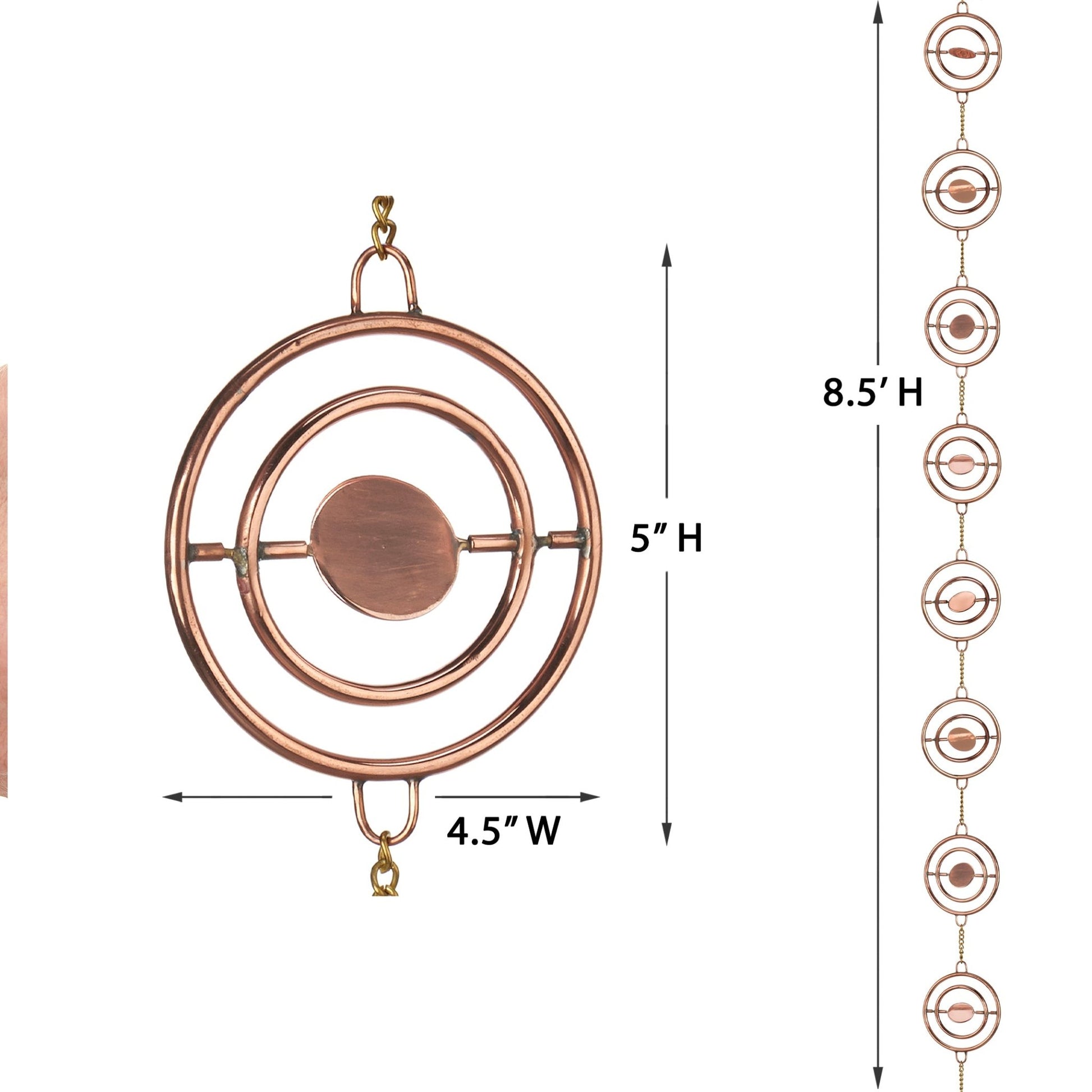 Stellar Rain Chain - 8.5 ft., with 13 Large Figures - Good Directions