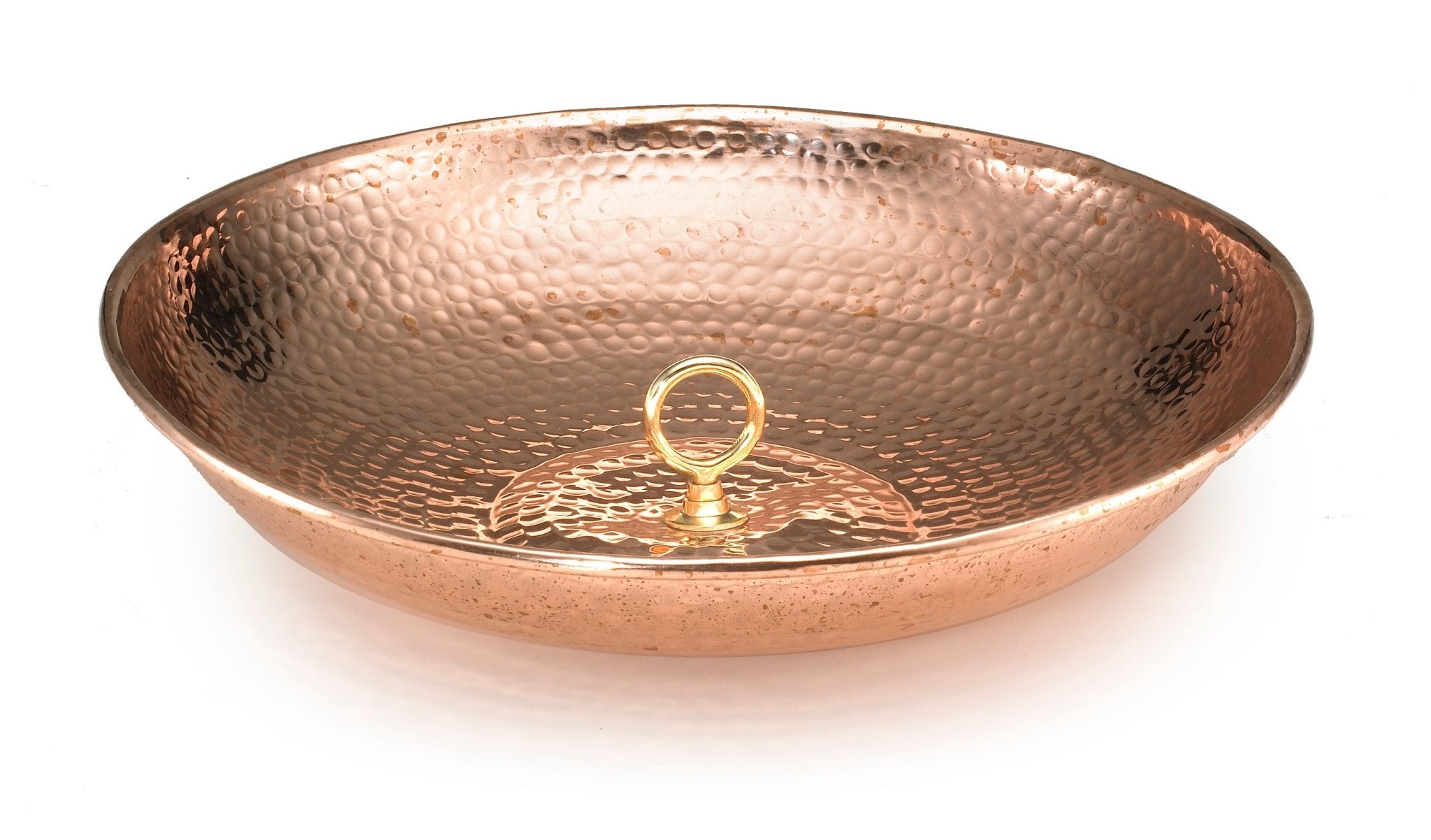 Rain Chain Basin - Large 16.5 in. Diameter, Hand Hammered - Good Directions
