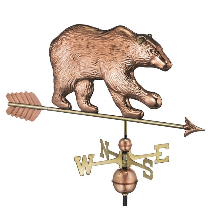 Bear Weathervane with Arrow - Good Directions
