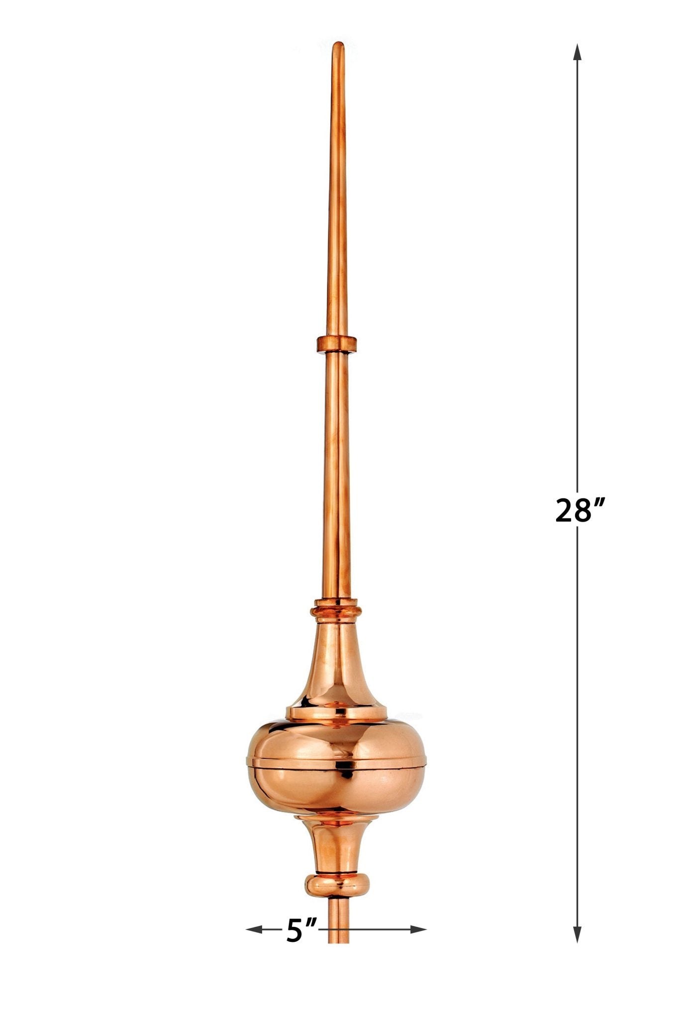 28" Morgana Rooftop Finial - Good Directions