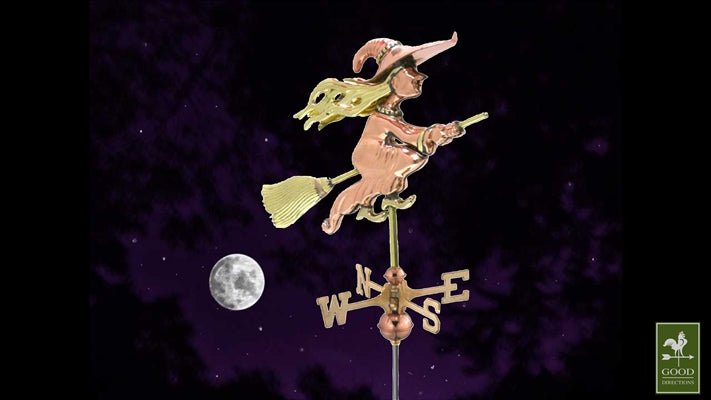 Witch Cottage Weathervane - Good Directions