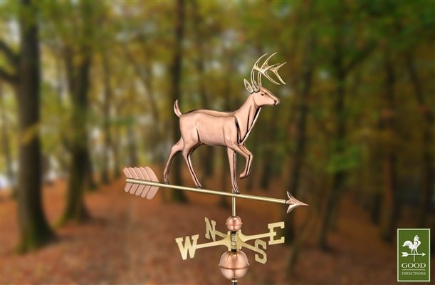 White Tail Buck Weathervane - Good Directions