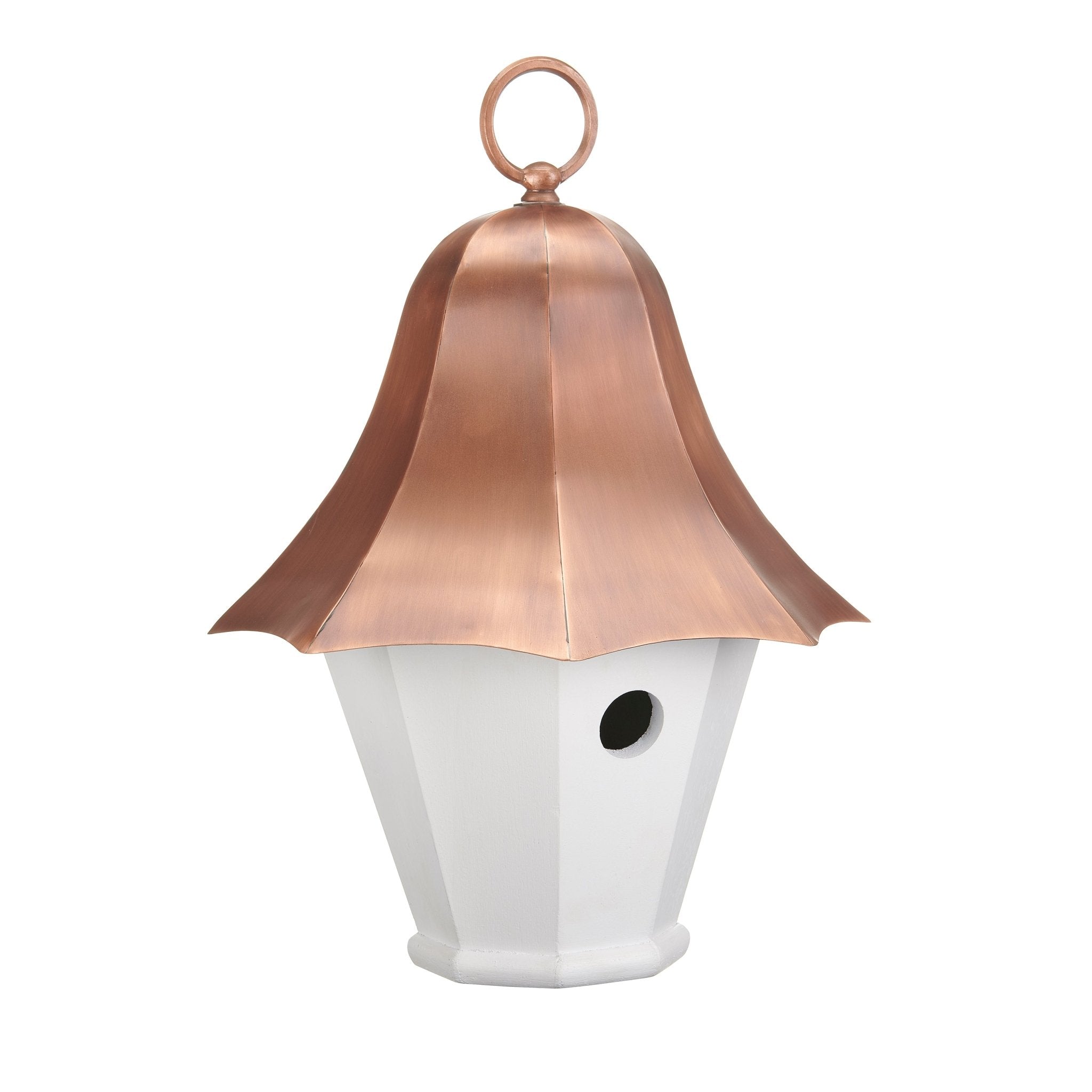 Bell Top Bird House - Copper Finish Roof - Good Directions