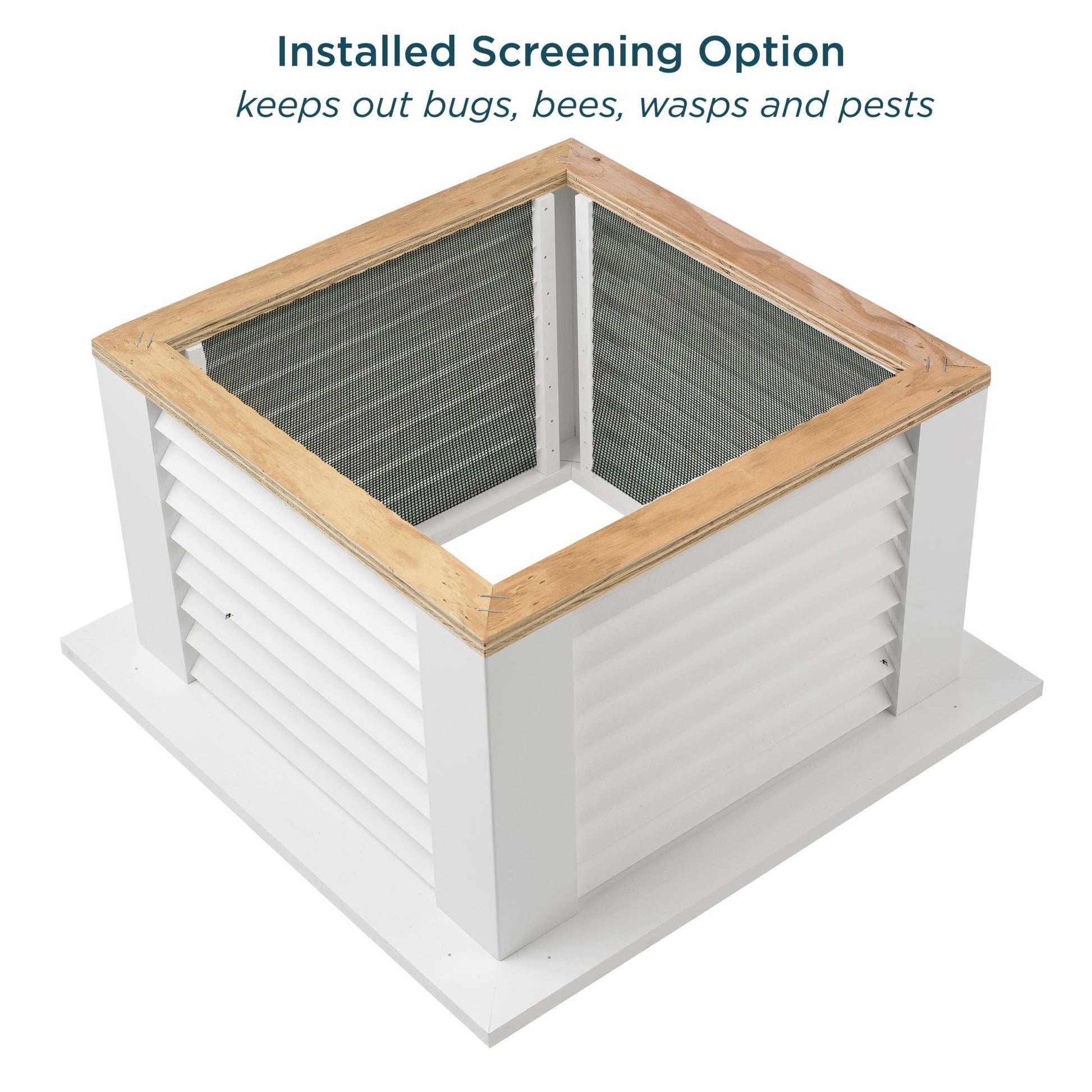 30" Square Manchester Vinyl Cupola with Victoria Finial - Good Directions