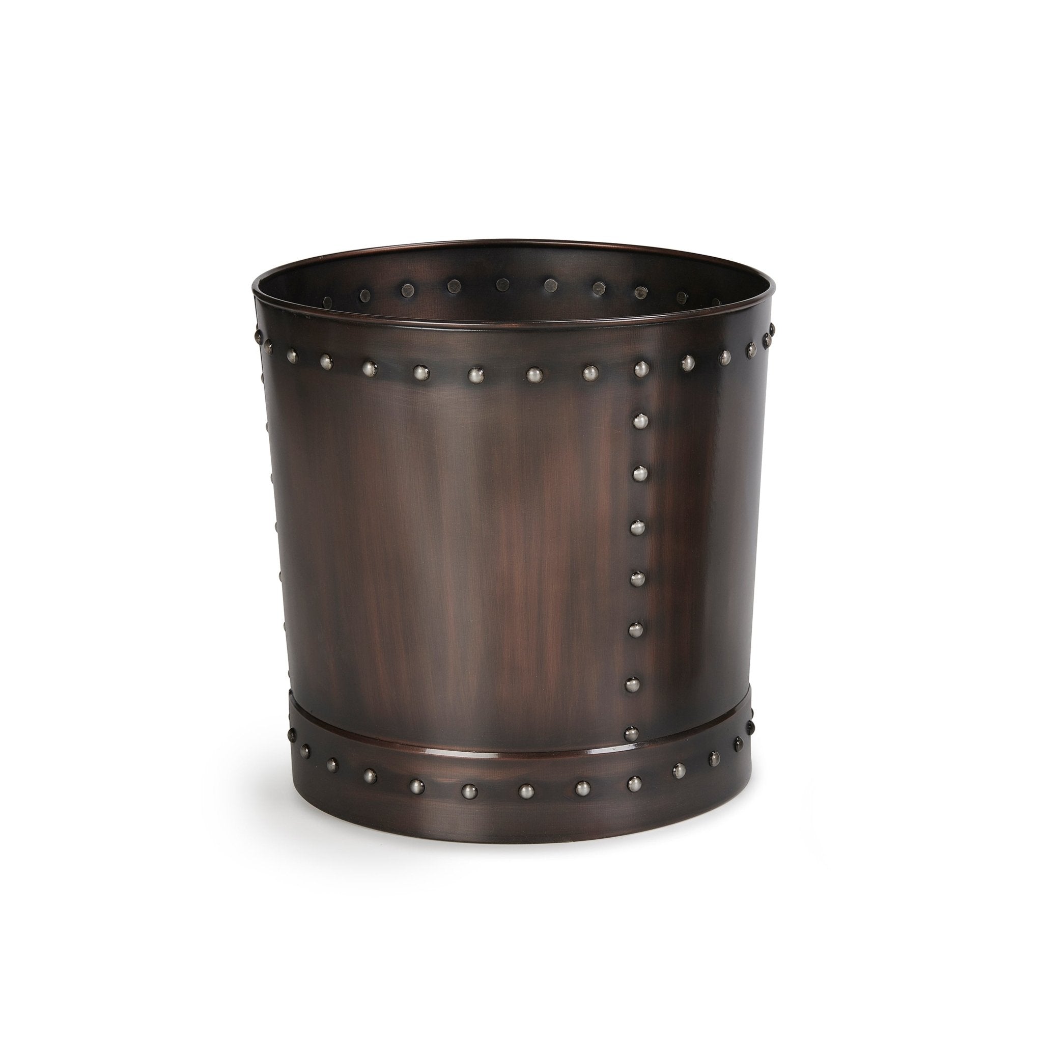 Unique 15 Inch Riveted Bronze Planter - Good Directions