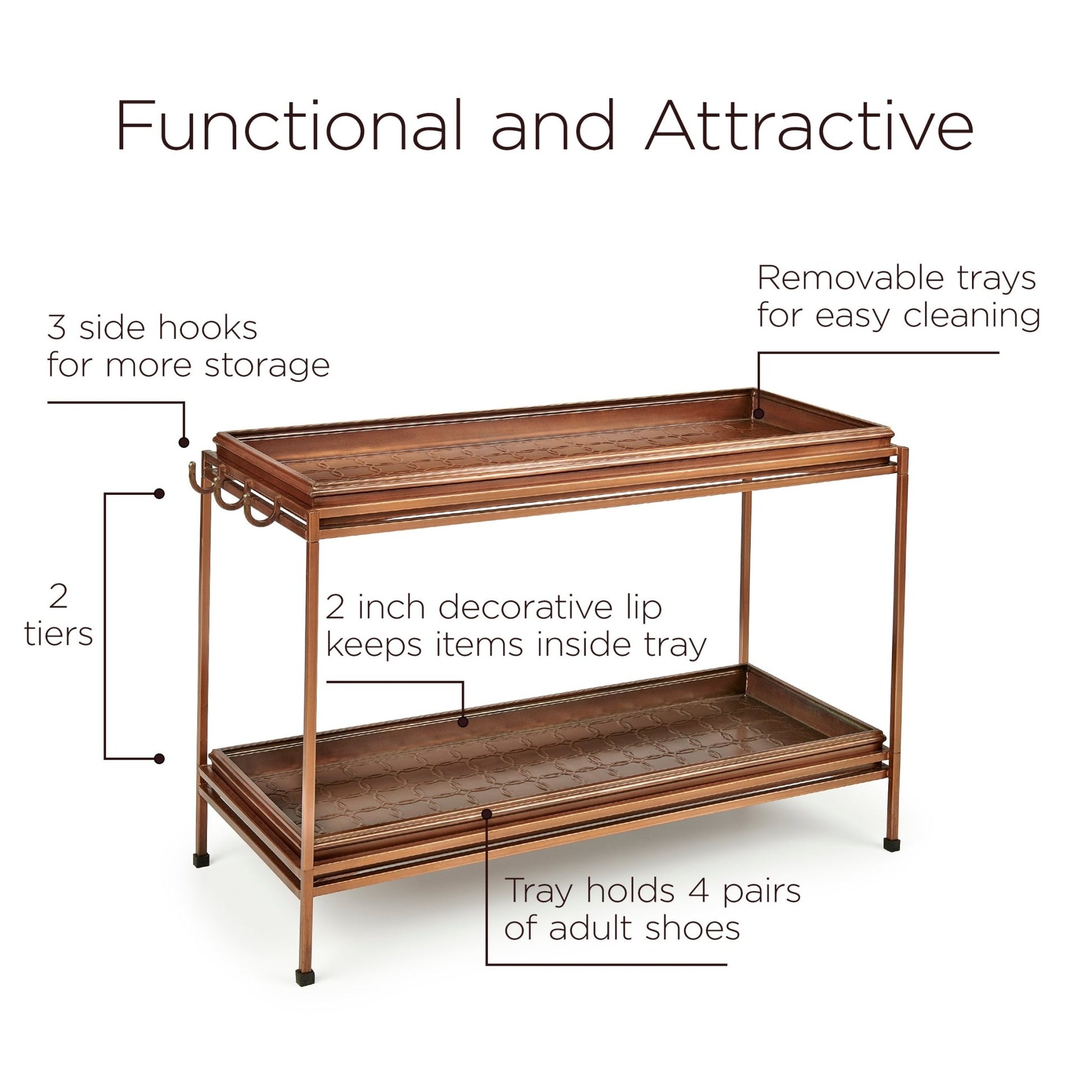 Double Circles Boot Tray with Stand - Good Directions