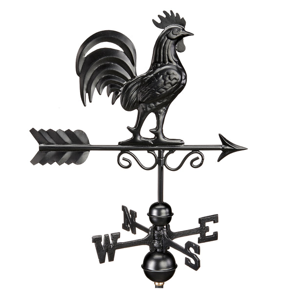 Bantam Rooster Weathervane - Matte Black Copper