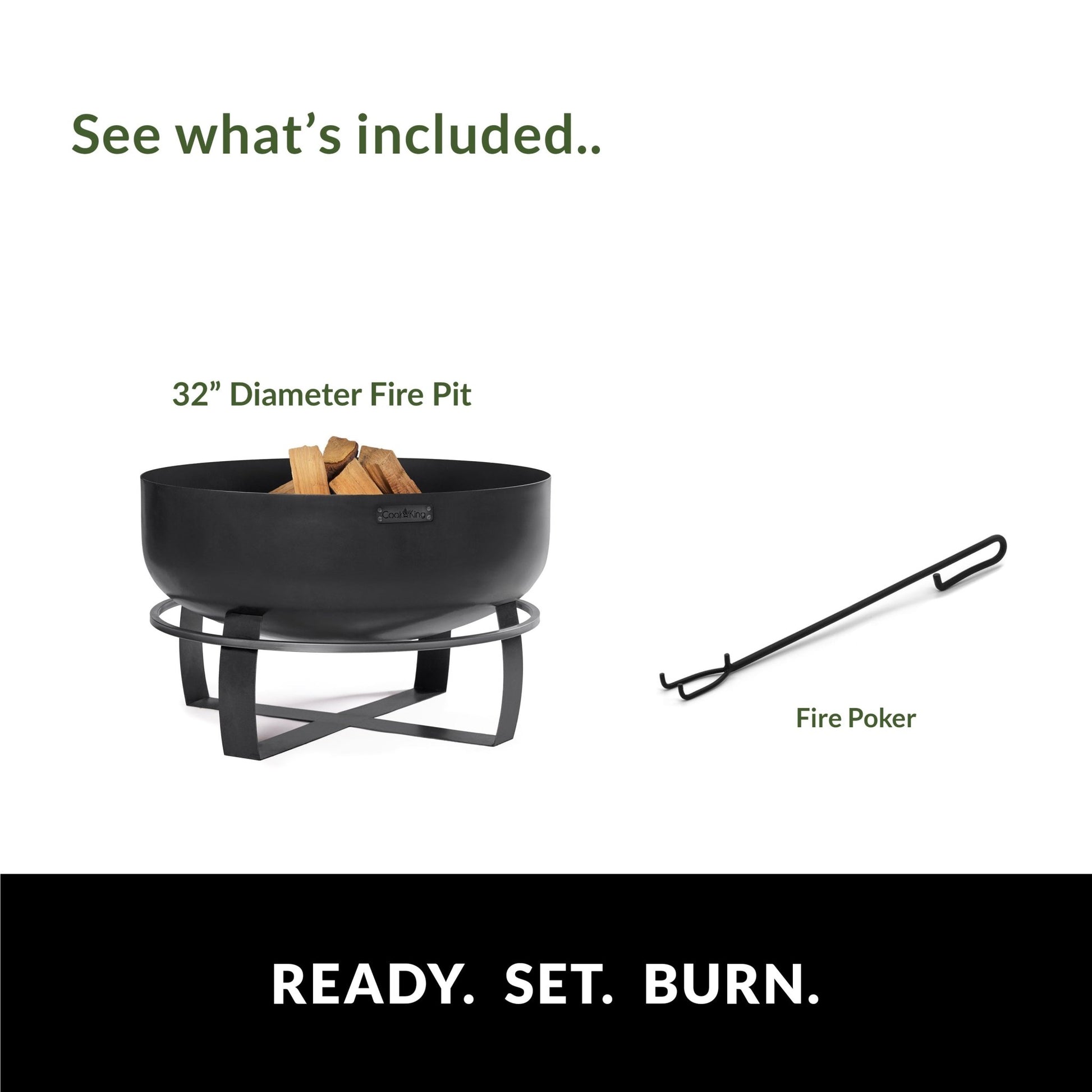Ignition 32" XXL Fire Pit - Good Directions