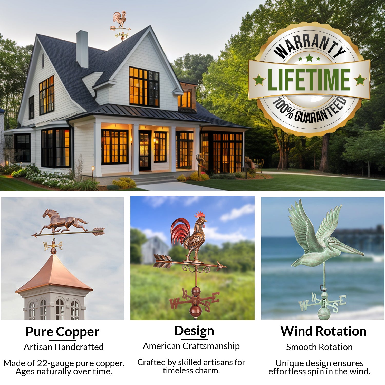 Labrador Retriever Cottage Weathervane