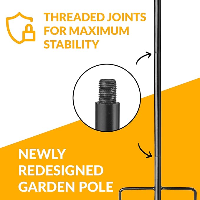 12" Birdbath Garden Pole Extension - Good Directions