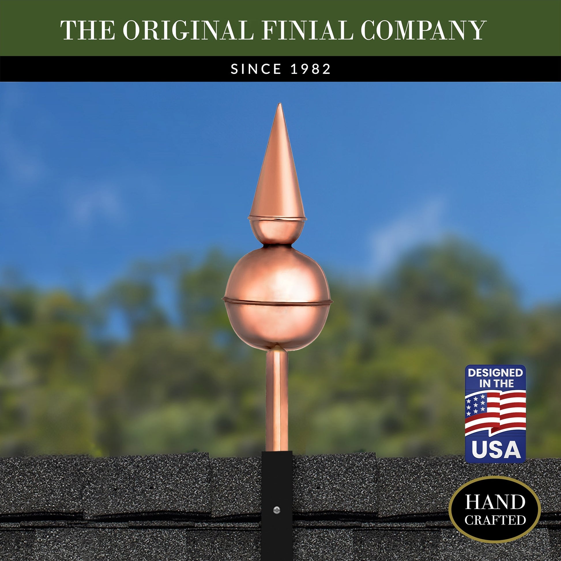 13" Avalon Rooftop Finial - Good Directions