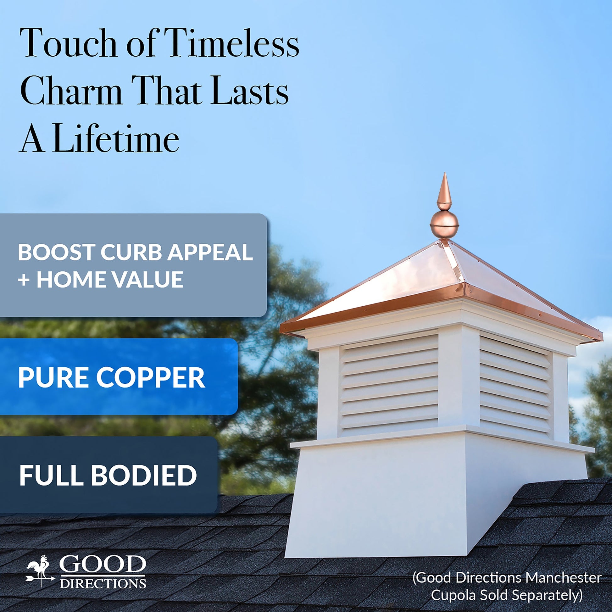 13" Avalon Rooftop Finial - Good Directions