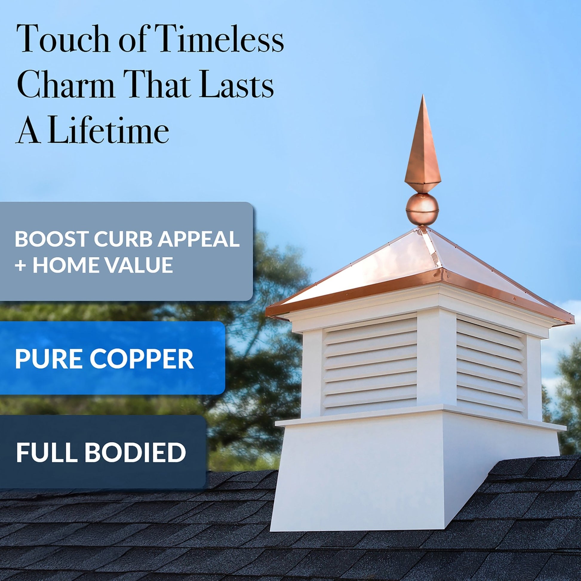 24" Lancelot Finial with Decorative Roof Mount   - Good Directions