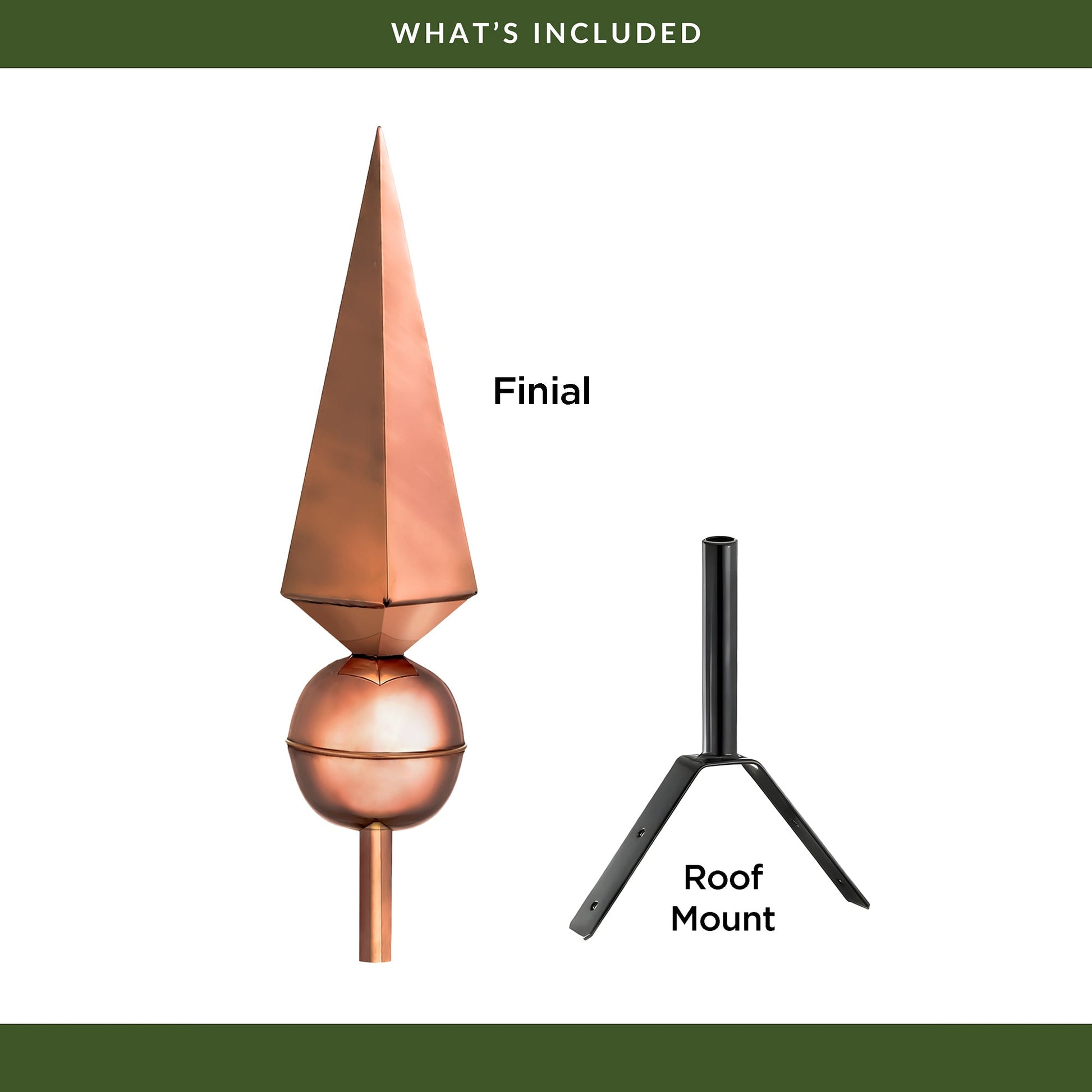 24" Lancelot Rooftop Finial - Good Directions