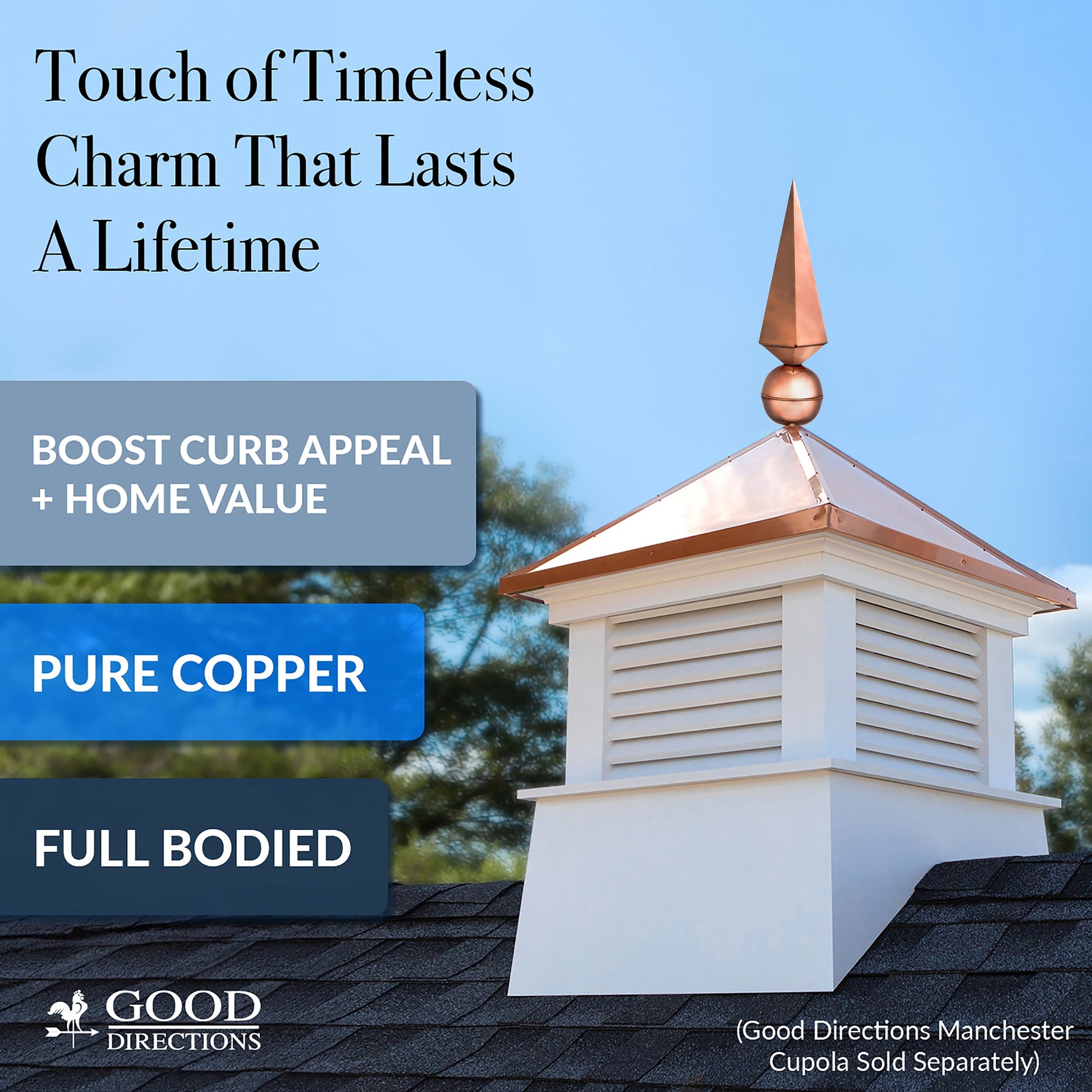 24" Lancelot Rooftop Finial - Good Directions