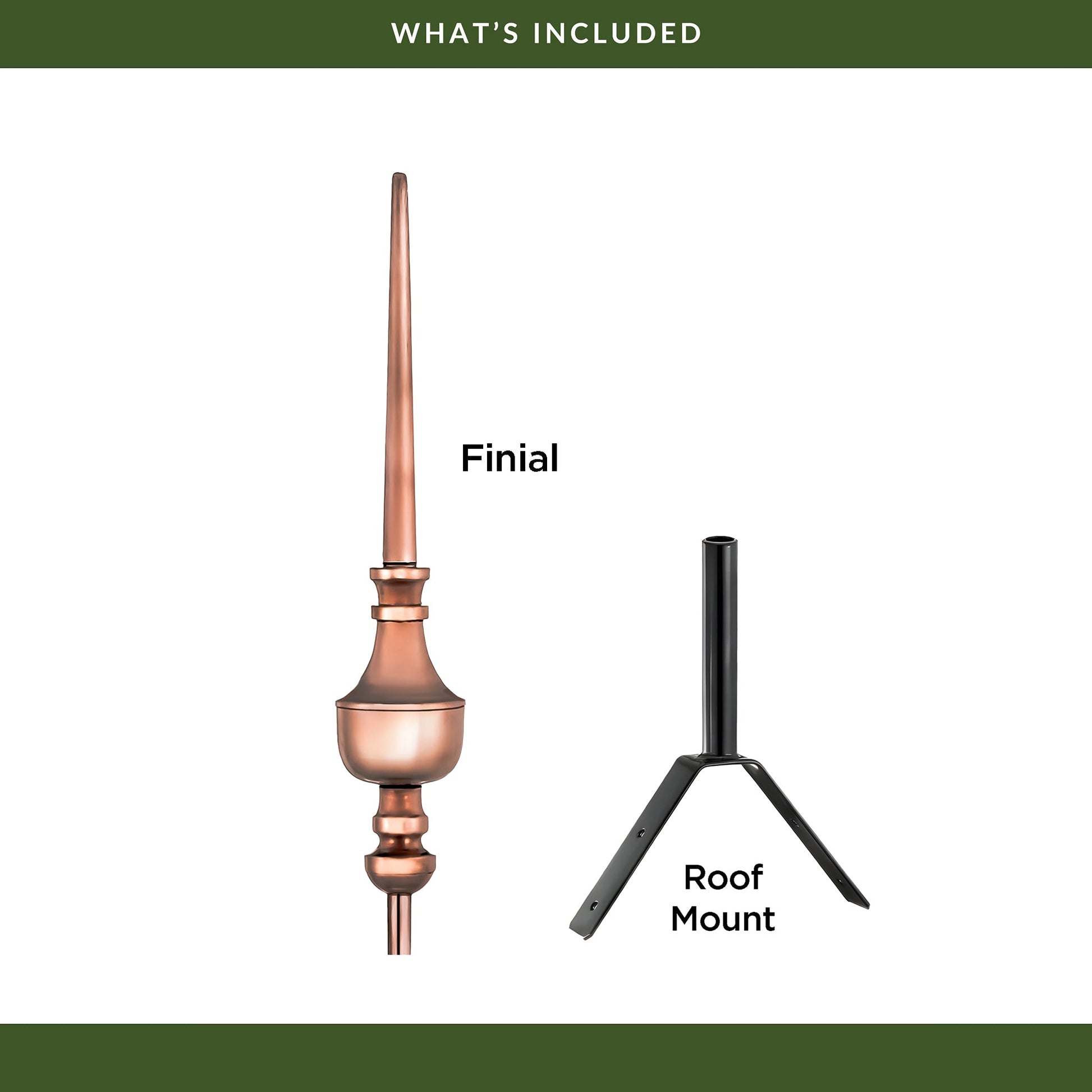 27" Victoria Rooftop Finial - Good Directions