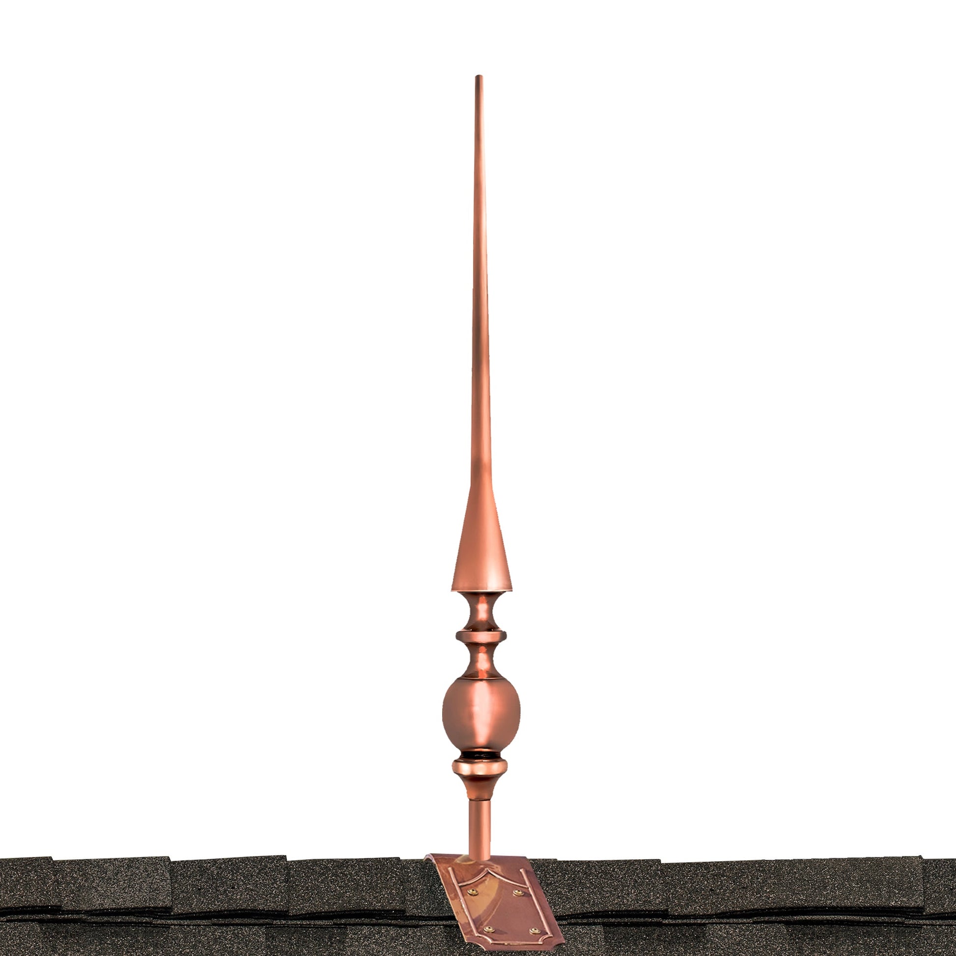 28" Aragon Finial with Decorative Roof Mount   - Good Directions
