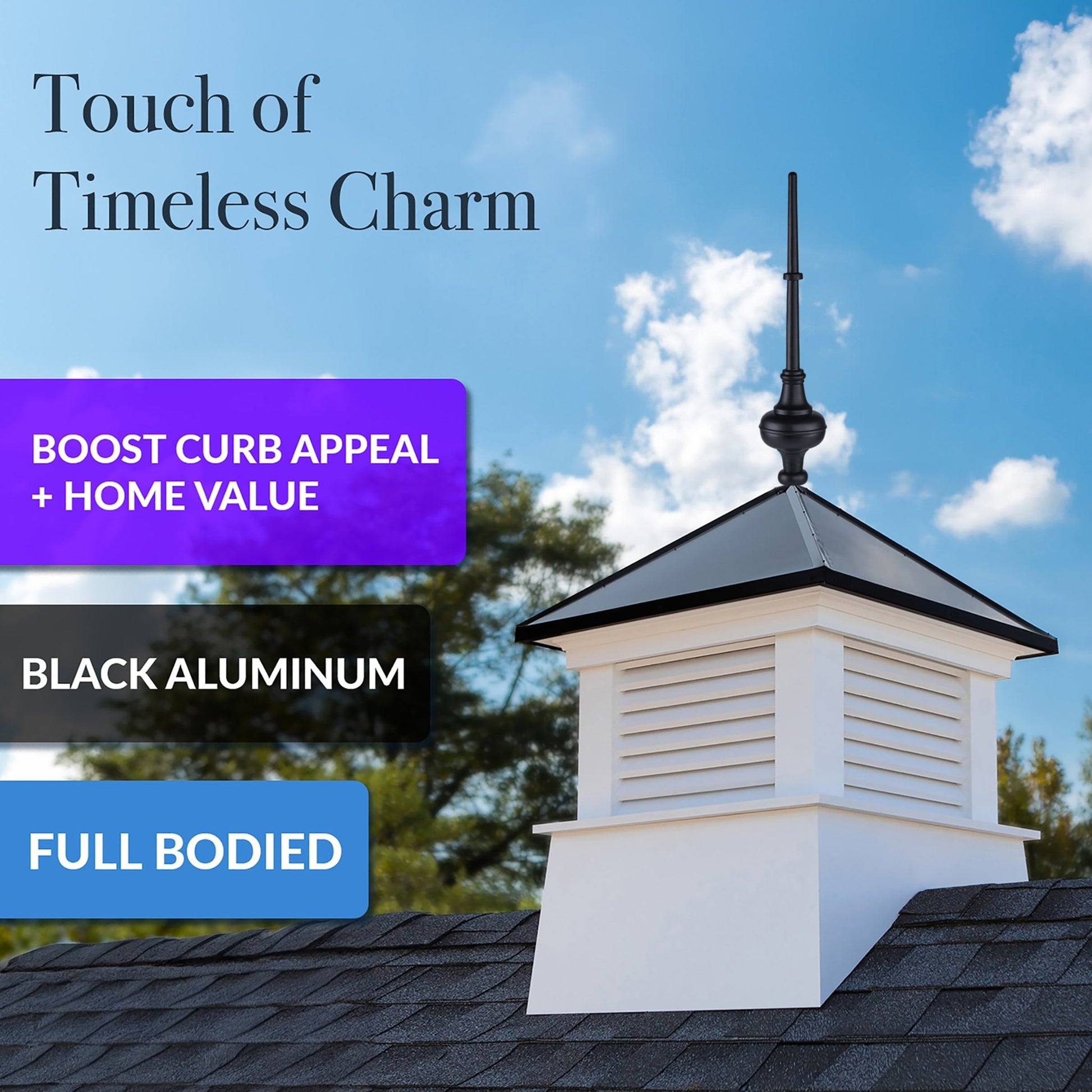 28" Morgana Black Aluminum Finial - Good Directions