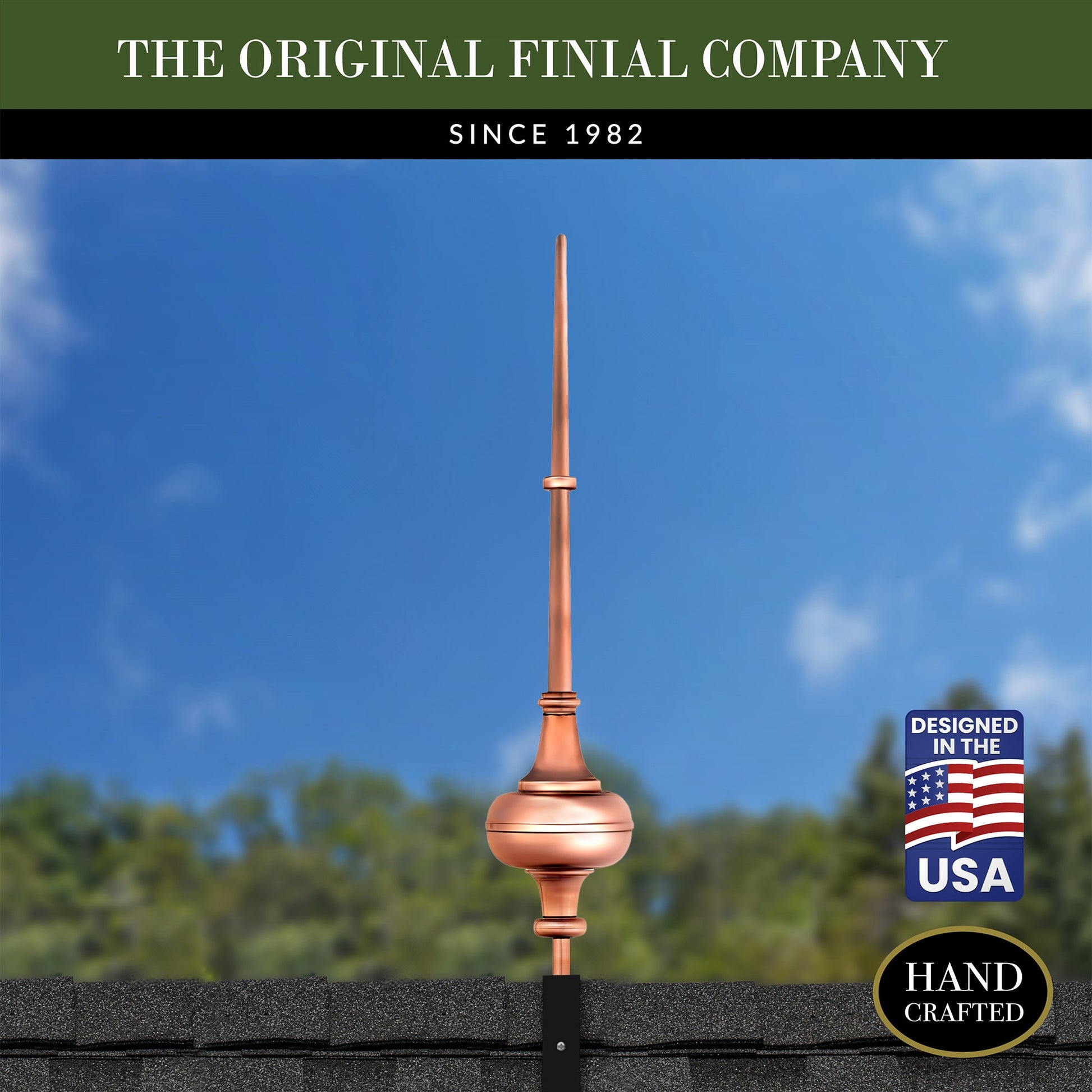 28" Morgana Rooftop Finial - Good Directions