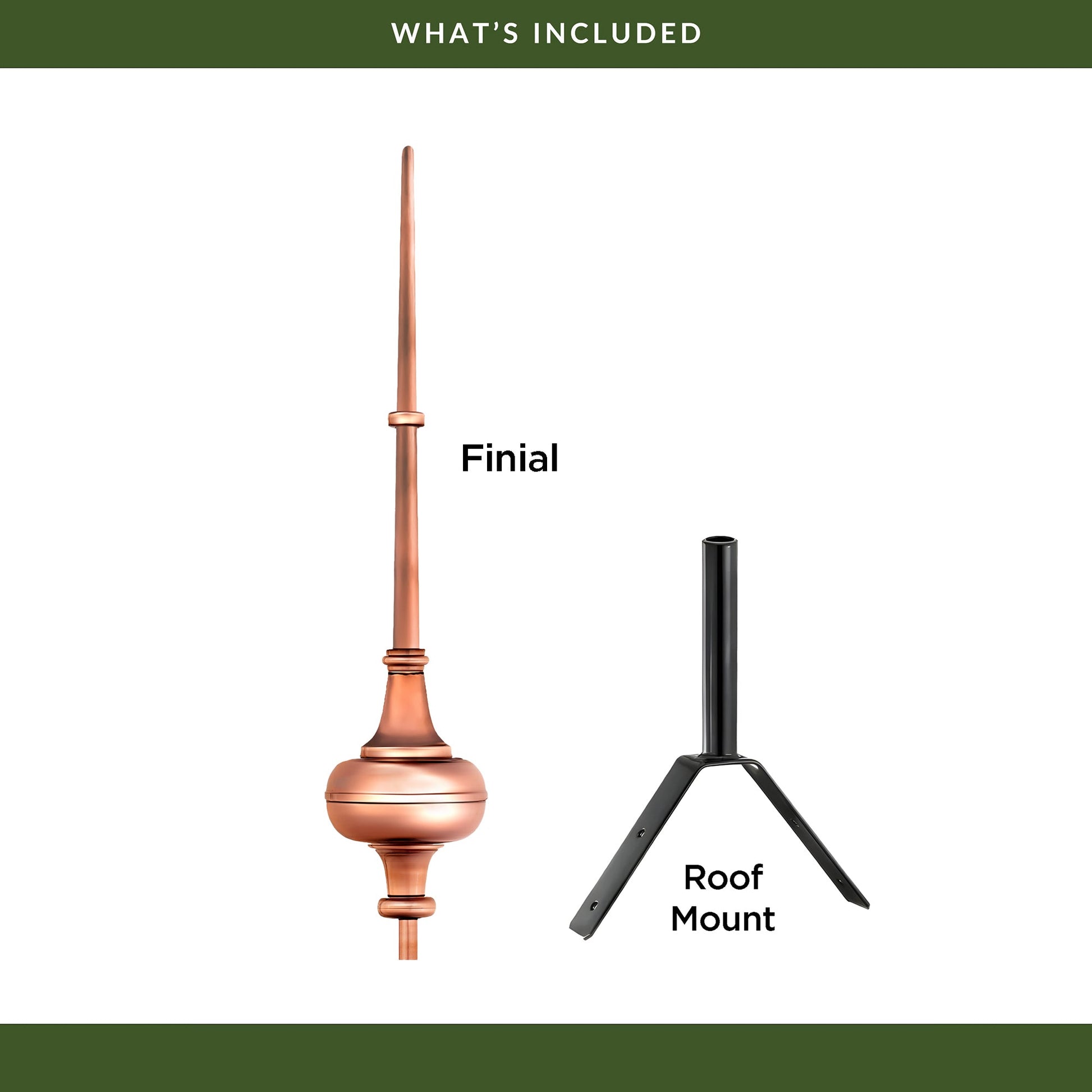 28" Morgana Rooftop Finial - Good Directions