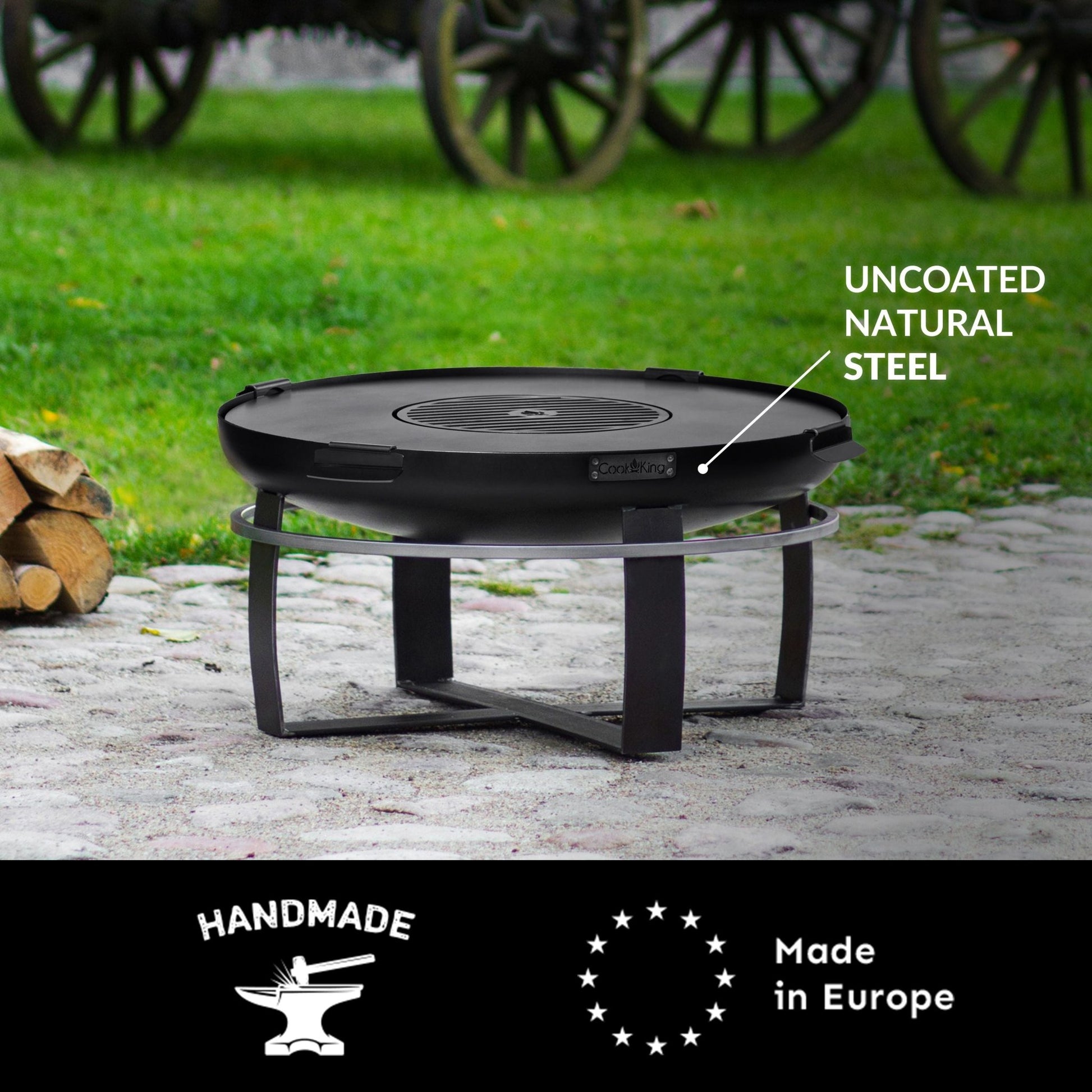 Ignition 32" Fire Pit with Grill Plate - Good Directions