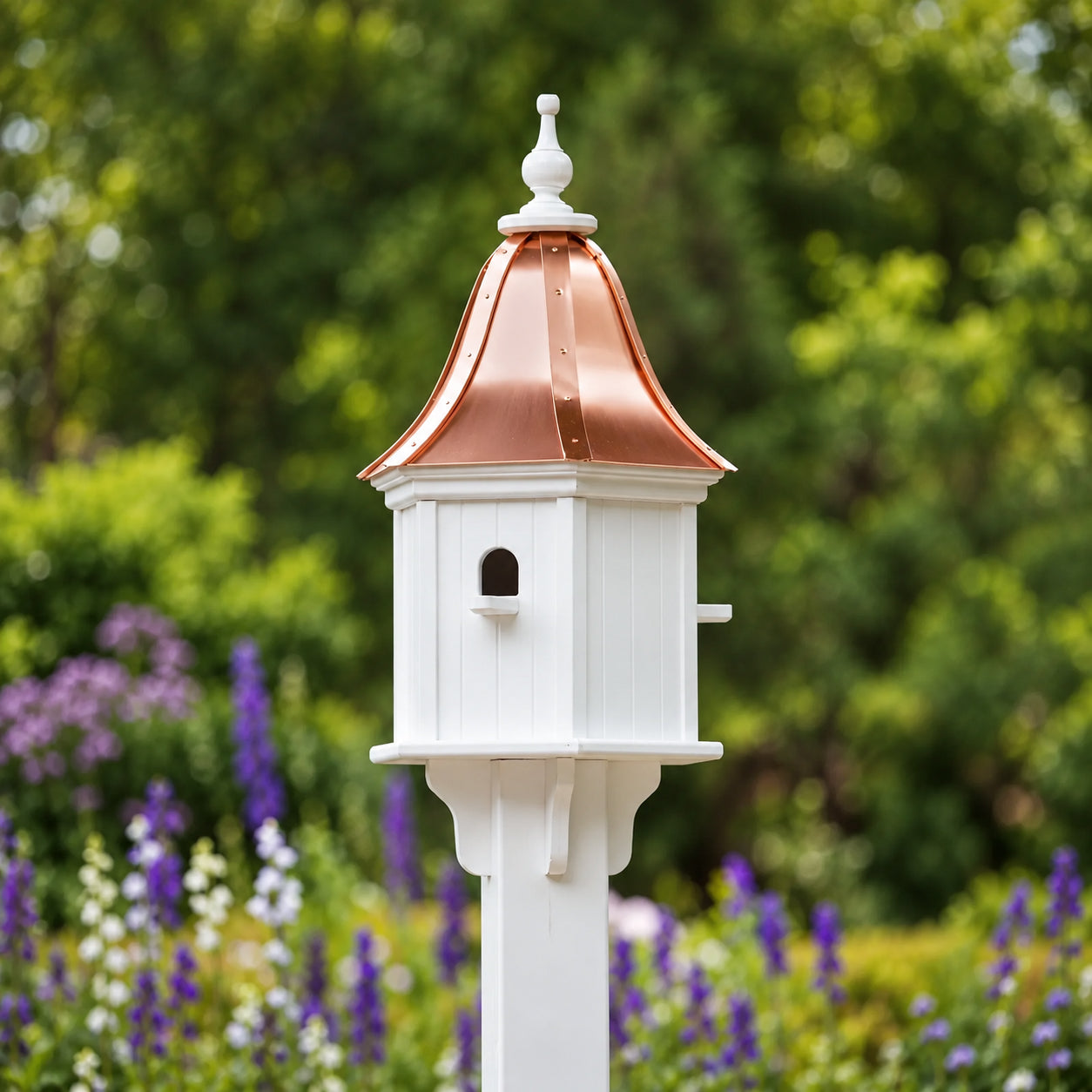 Arbor Bird House – Polished Copper Roof