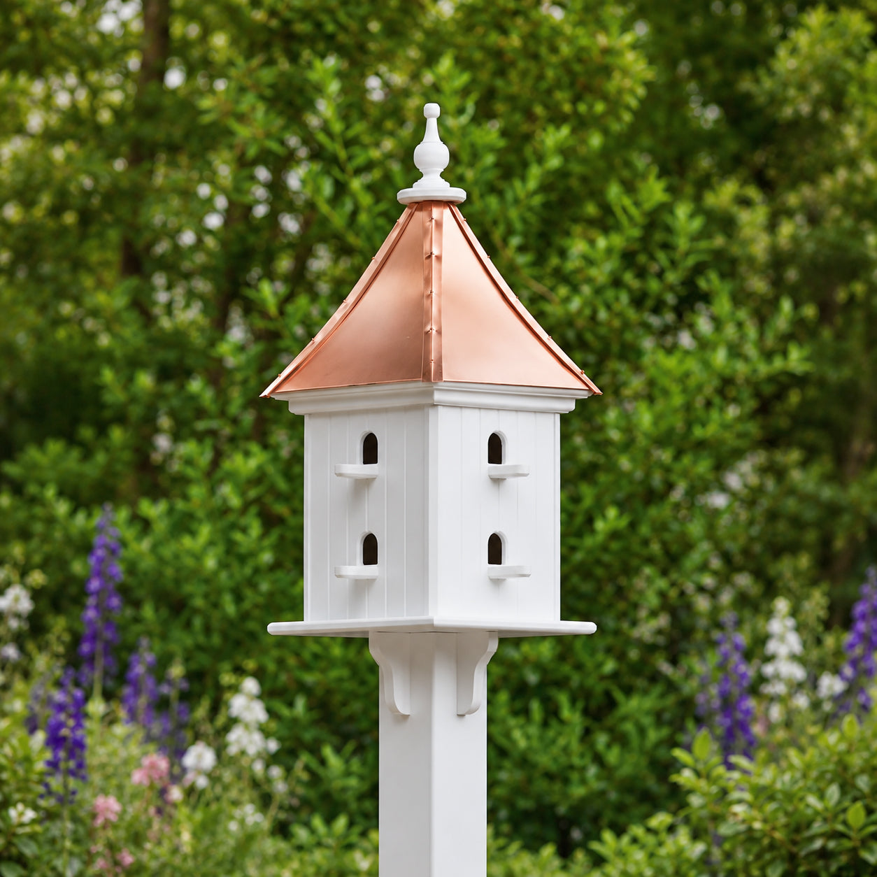 Courtyard Bird House — Polished Copper Roof