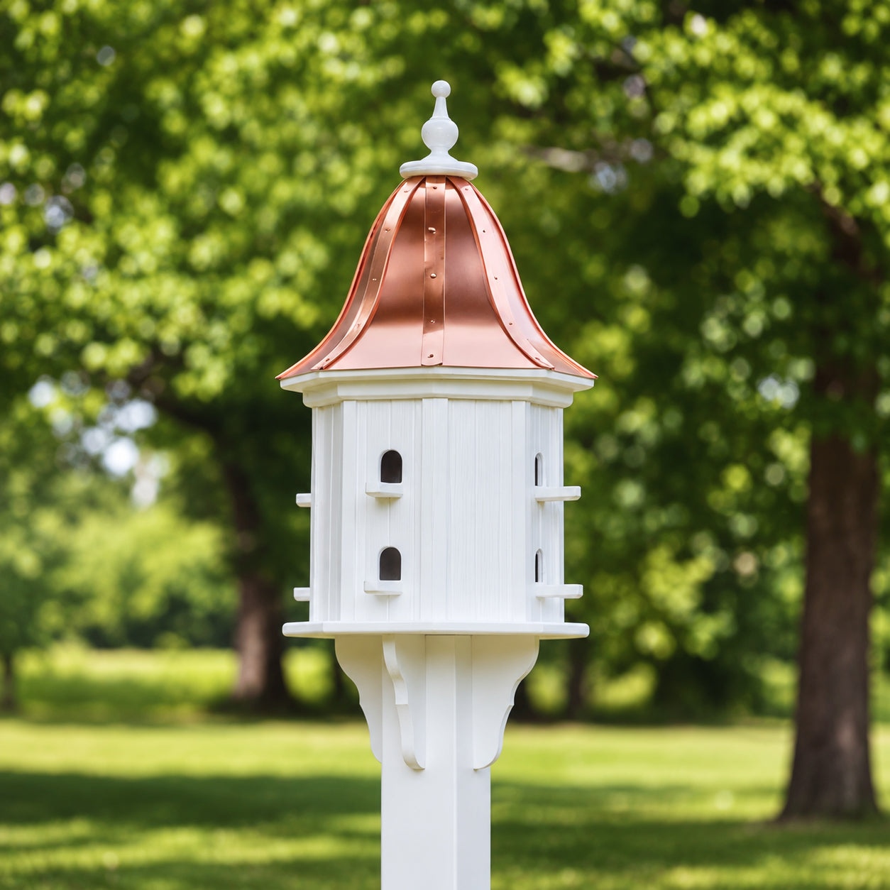 Belvedere Bird House — Polished Copper Roof