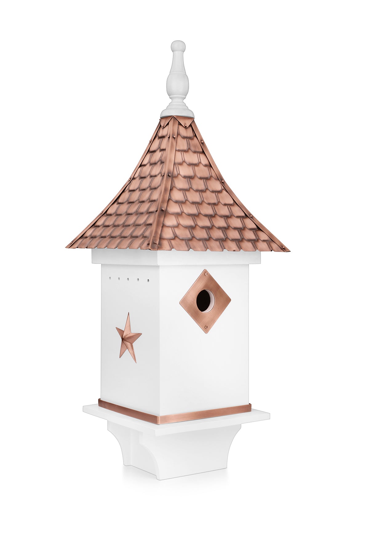 Villa Bird House –  White with Roof