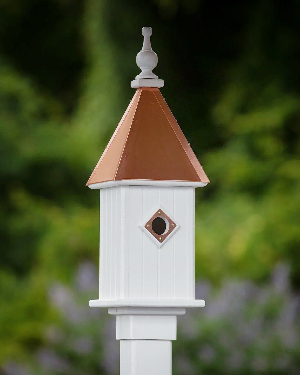 Spire Bird House — Polished Copper Roof