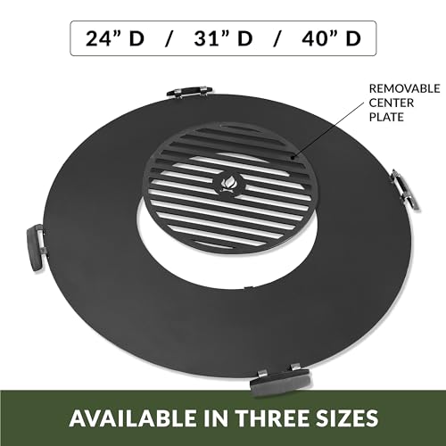 24" Cooking Grill Plate Accessory for Fire Pits and Paver Fire Pits