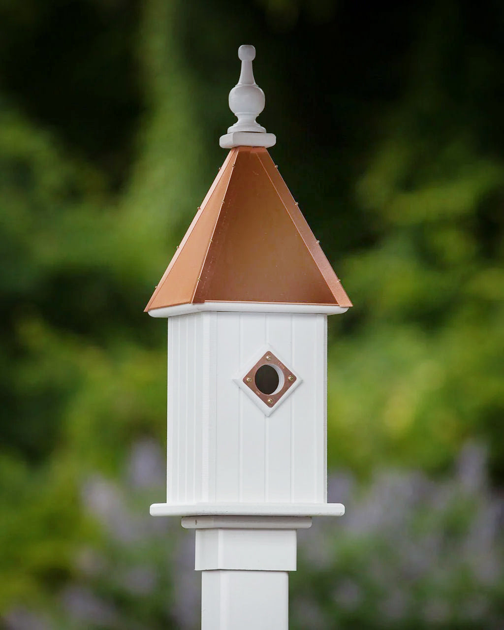 Spire Bird House — Polished Copper Roof