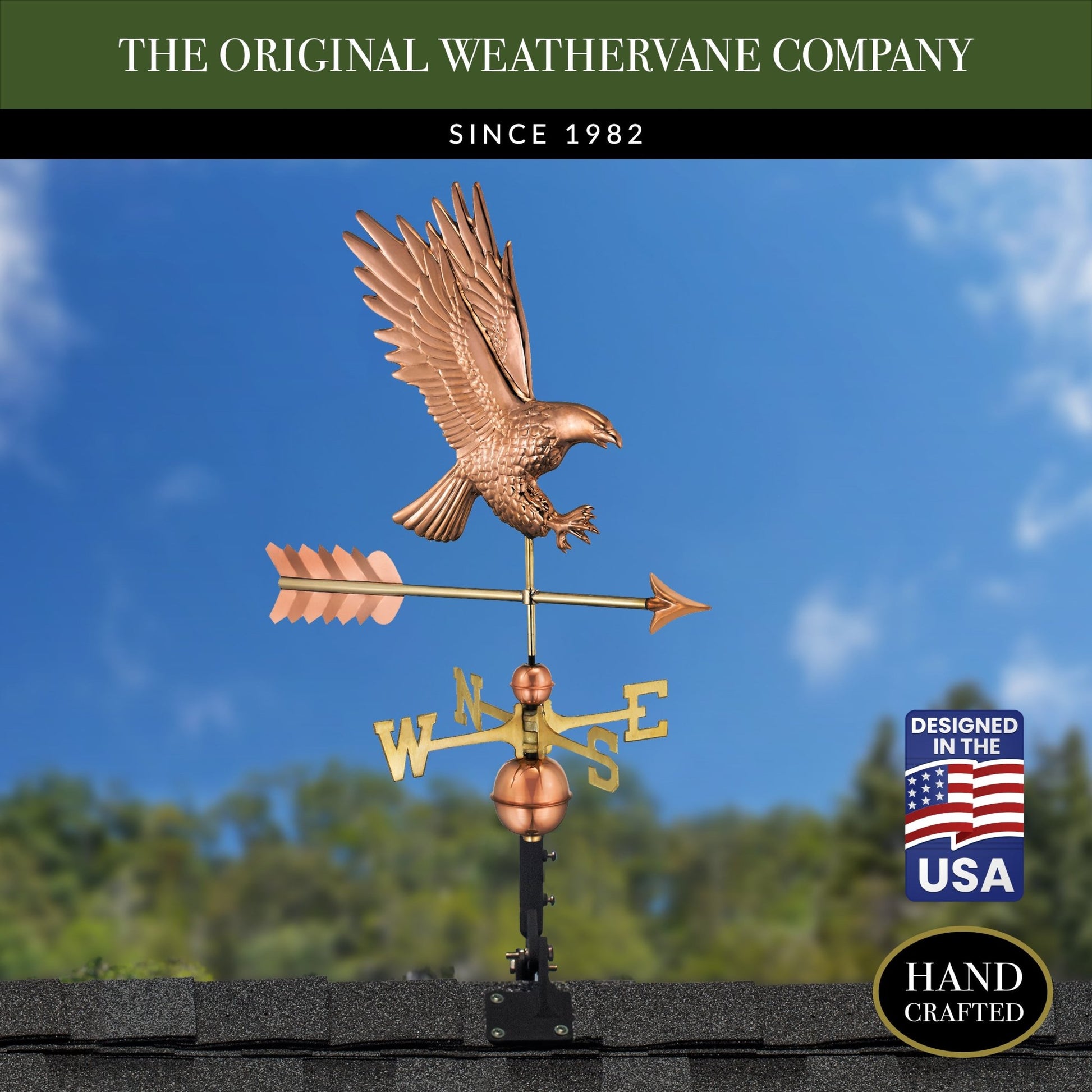 American Bald Eagle Weathervane - Good Directions