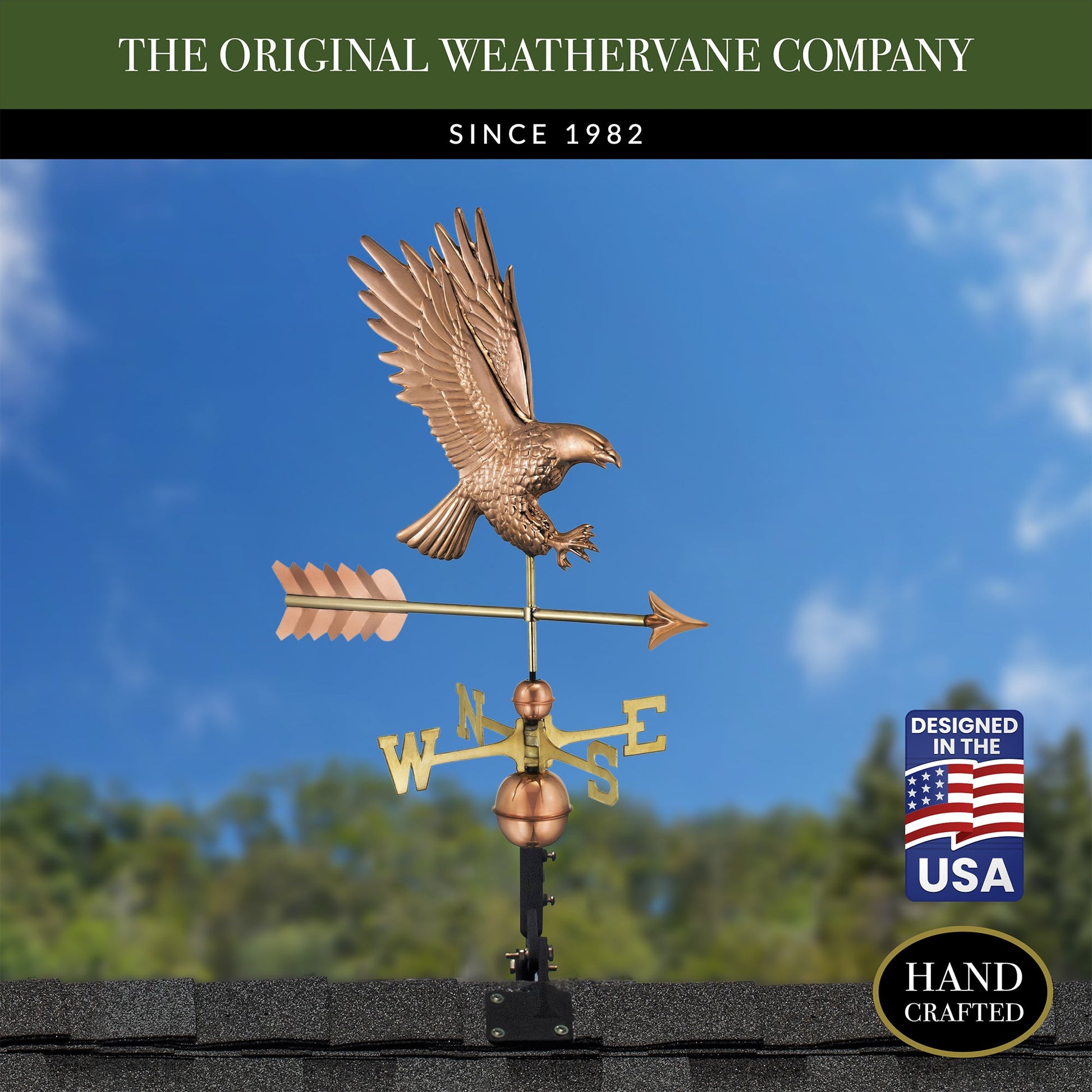 American Bald Eagle Weathervane - Good Directions