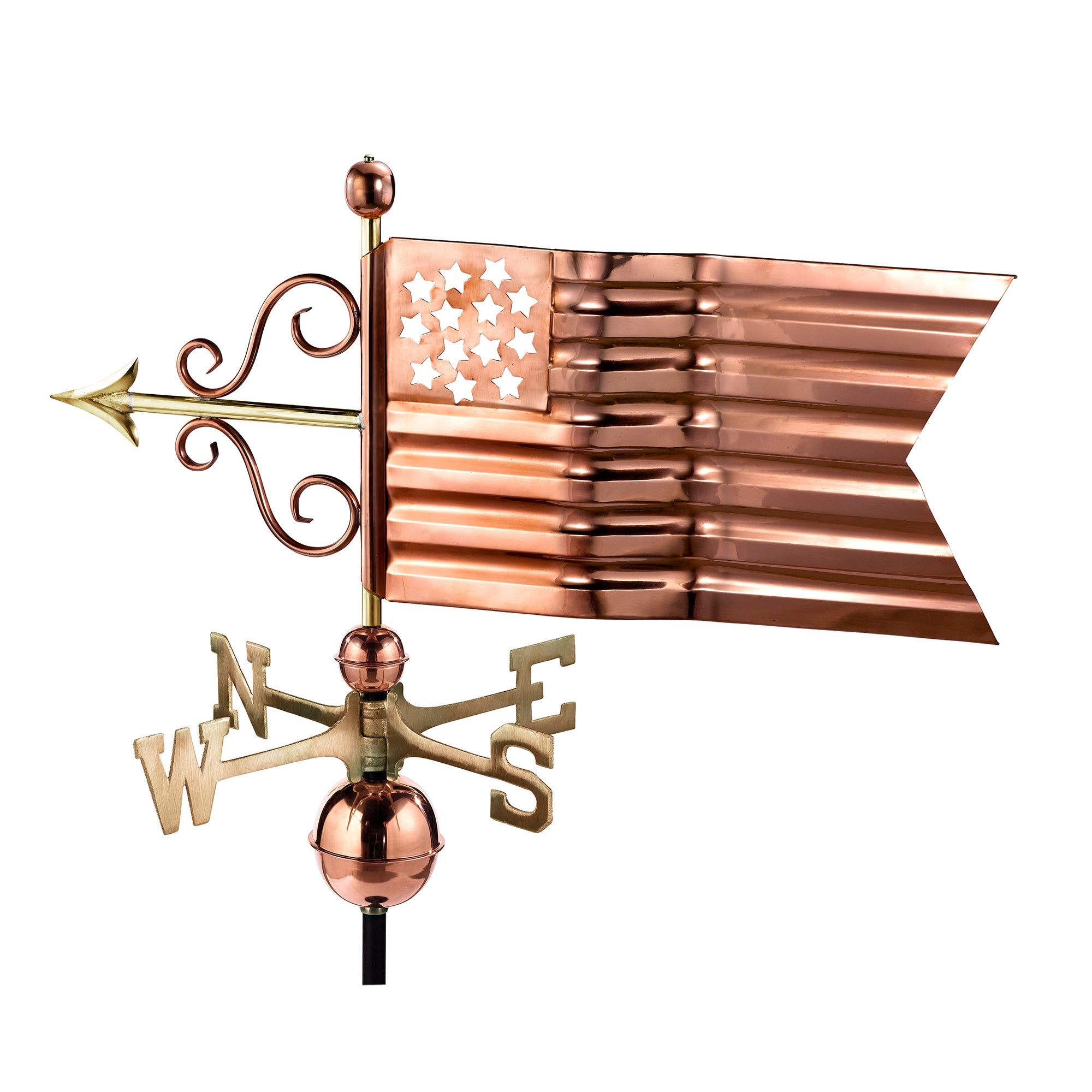 American Flag Weathervane - Good Directions