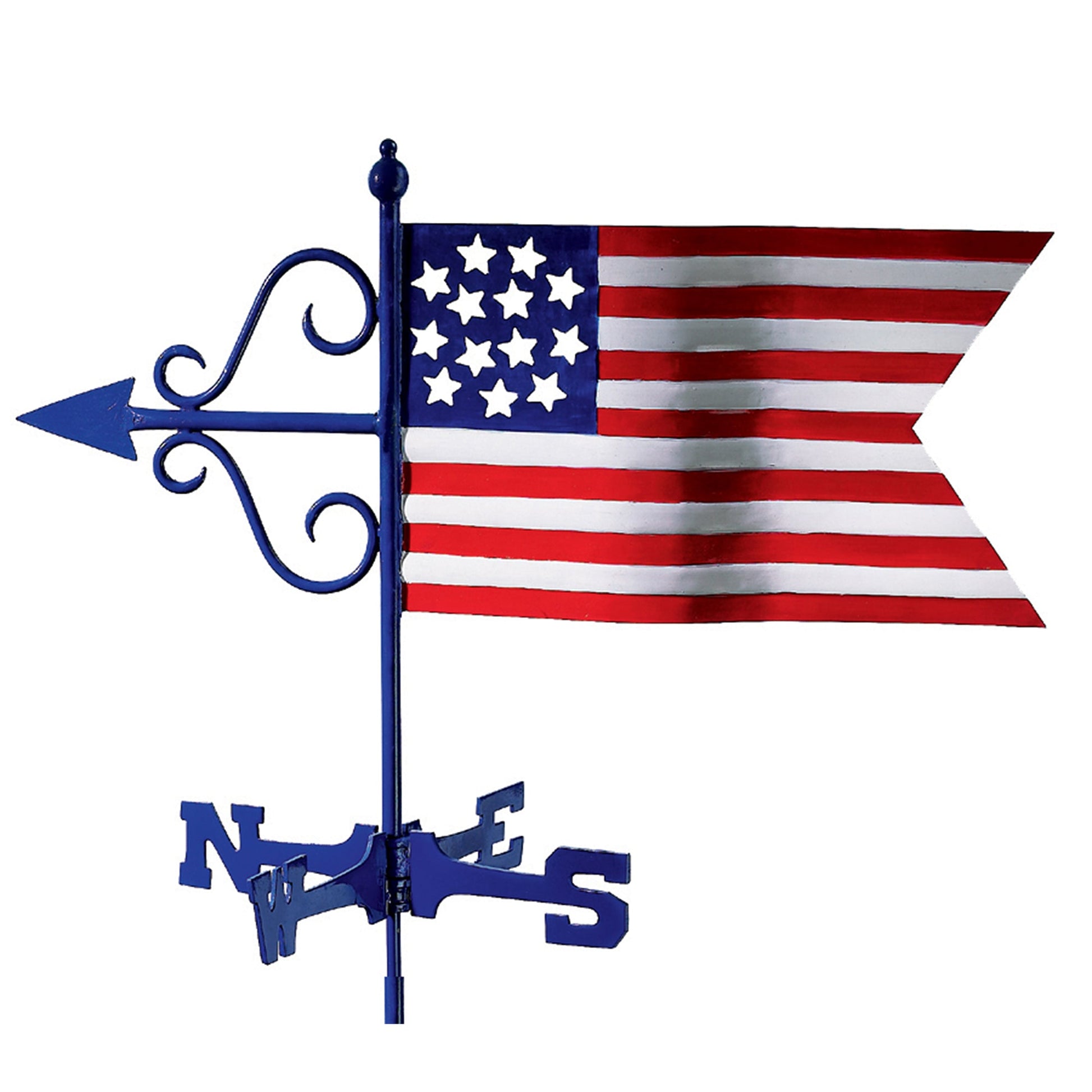 Americana Flag Cottage Weathervane - Good Directions