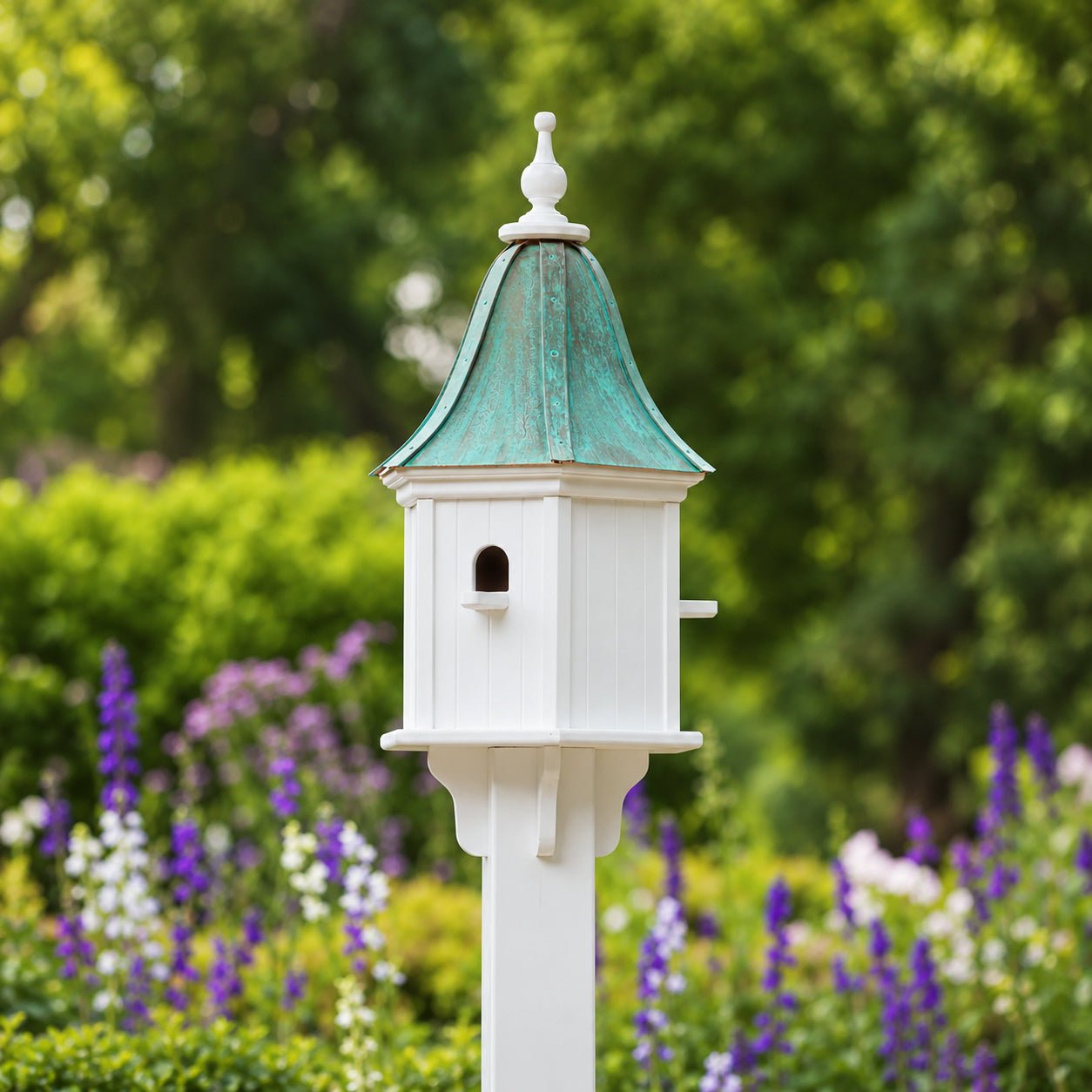 Arbor Bird House – Aged Copper Roof - Good Directions